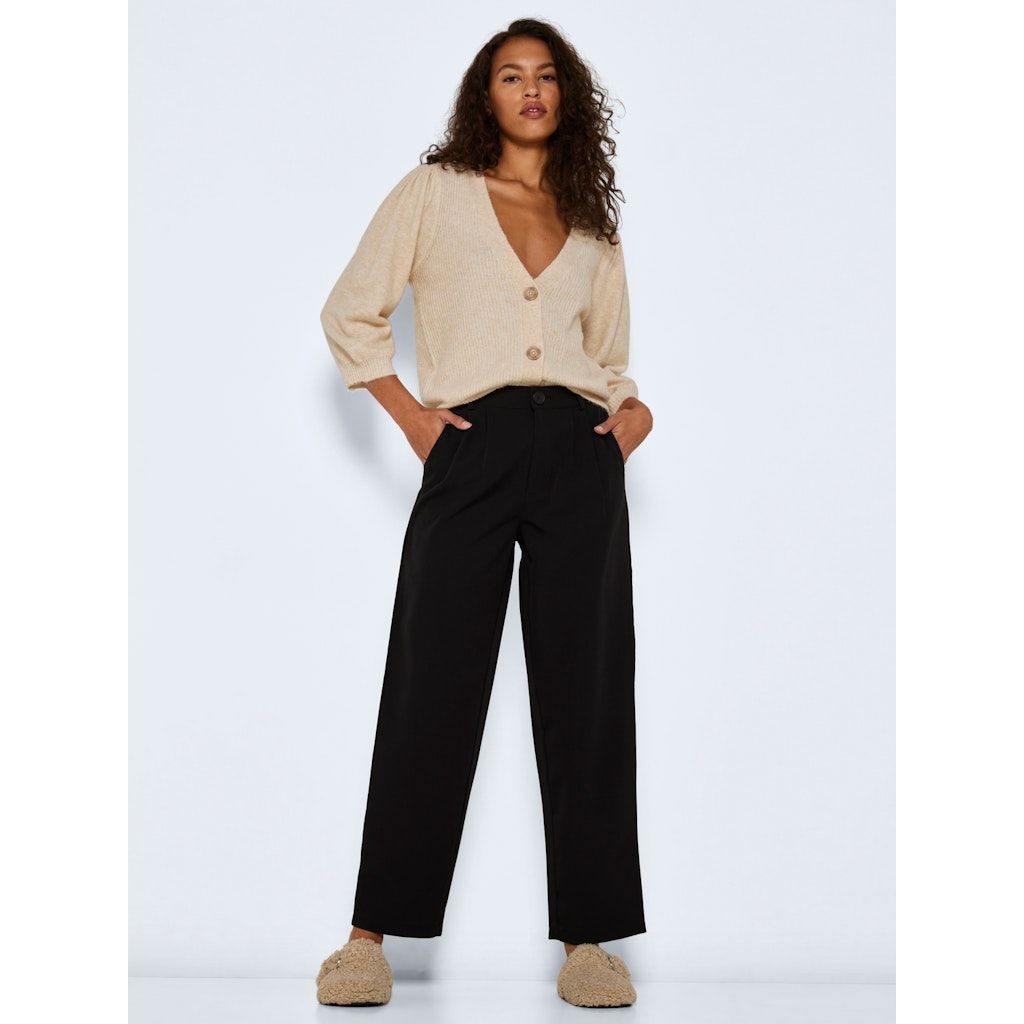 NOISY MAY Kelnės moterims, Juoda, NMSELLINA HW SLOUCHY 3