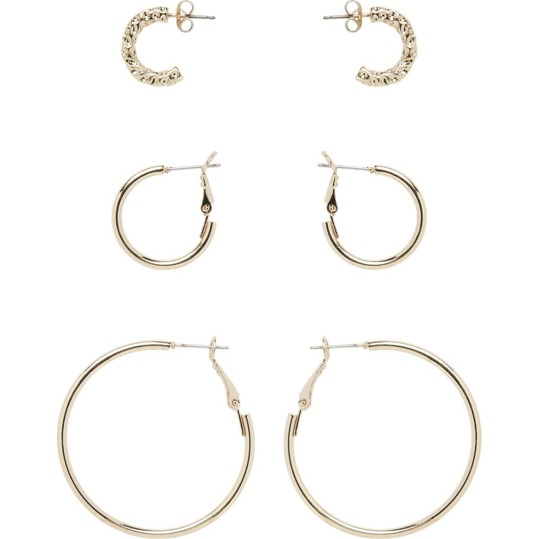 PIECES Auskarai moterims, Geltona, PCJULLE O 3-PACK