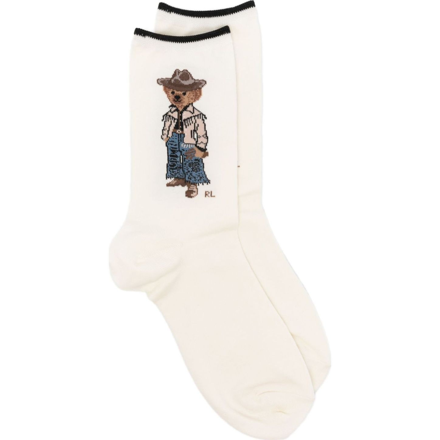 POLO RALPH LAUREN Kojinės moterims, Marga, Western bear crew sock single 1