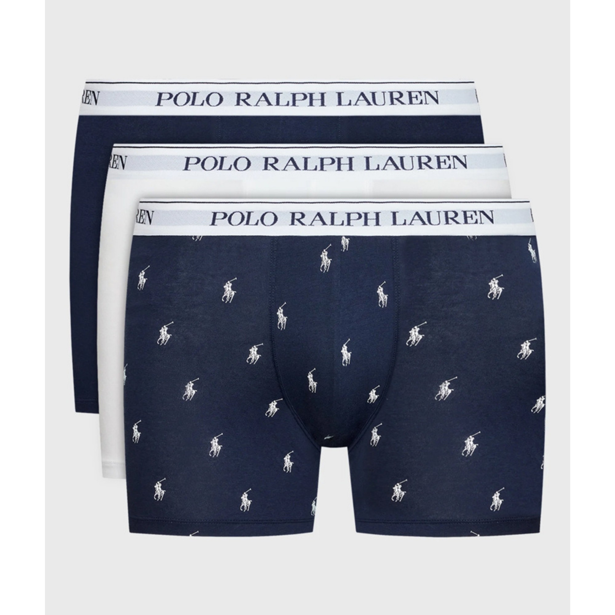 POLO RALPH LAUREN Ilginti apatiniai vyrams, Marga, Boxer brief 3 pack boxer brief 1