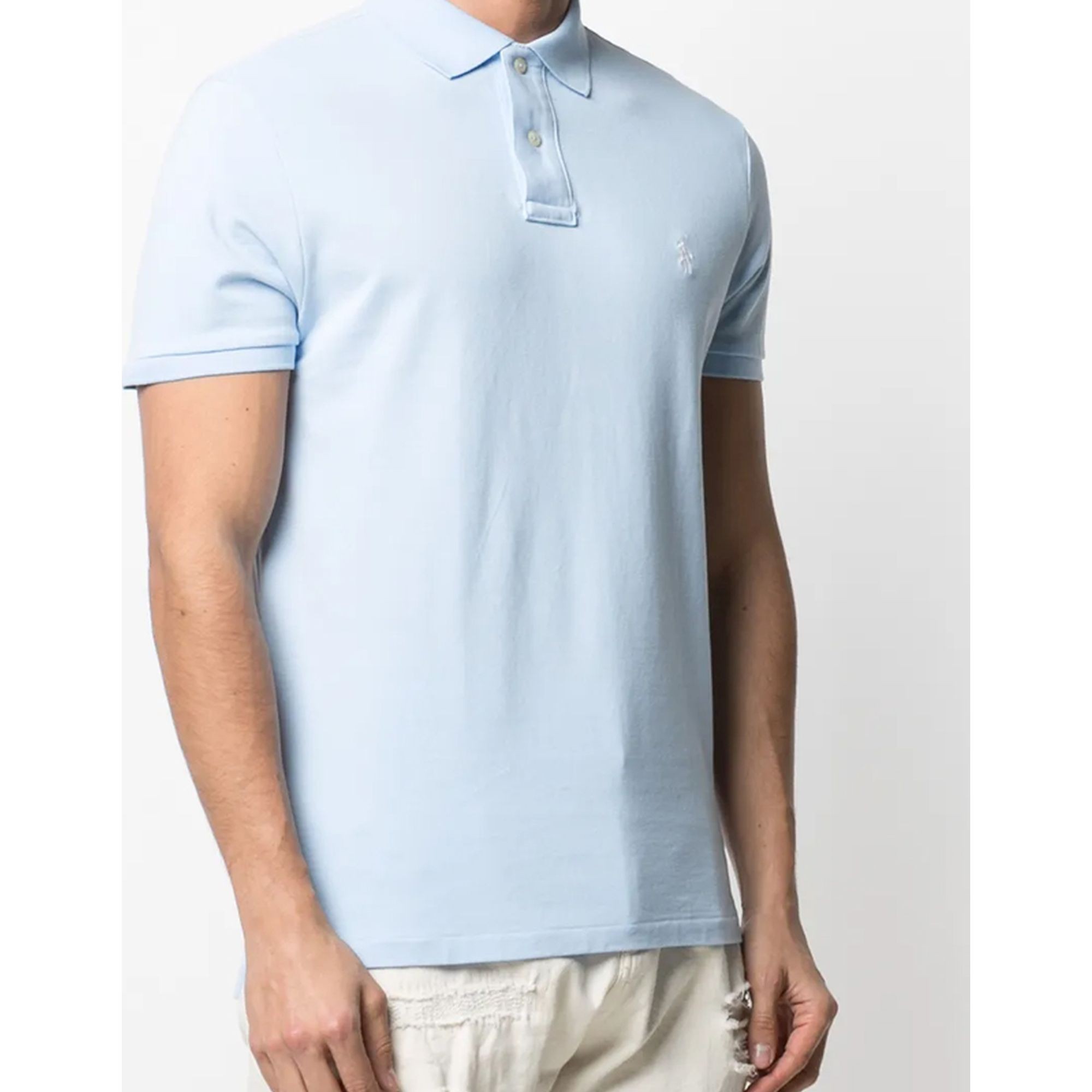 POLO RALPH LAUREN Polo marškiniai trumpos rank. vyrams, Mėlyna, Sskccmslm1-short sleeve-knit 2