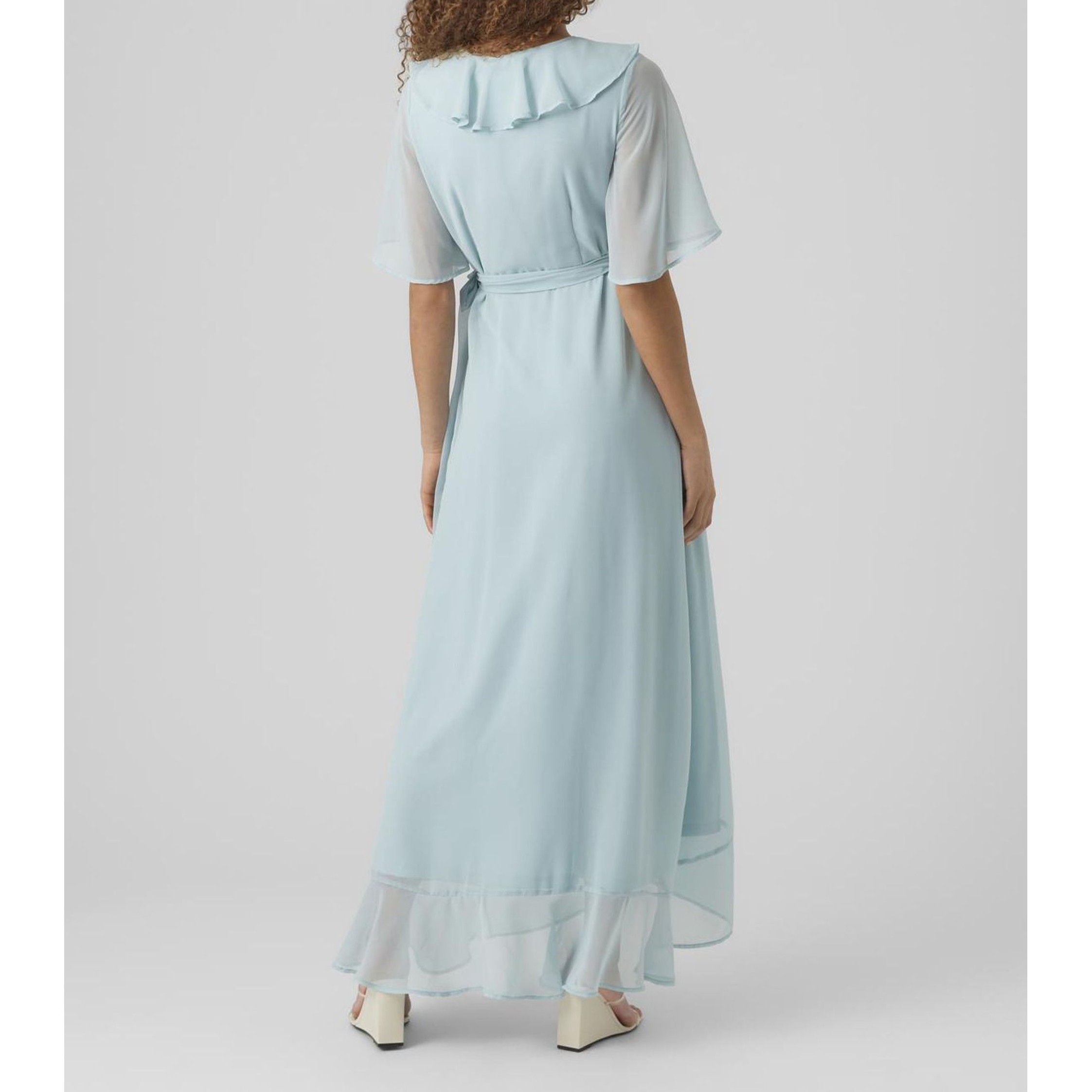 VERO MODA Maxi suknelė moterims, Mėlyna, VMSILLE 2/4 SL WRAP M 4