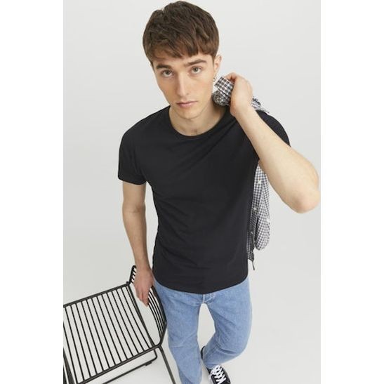 JACK & JONES Marškinėliai vyrams, Juoda, JJEBASIC O-NECK TEE 5