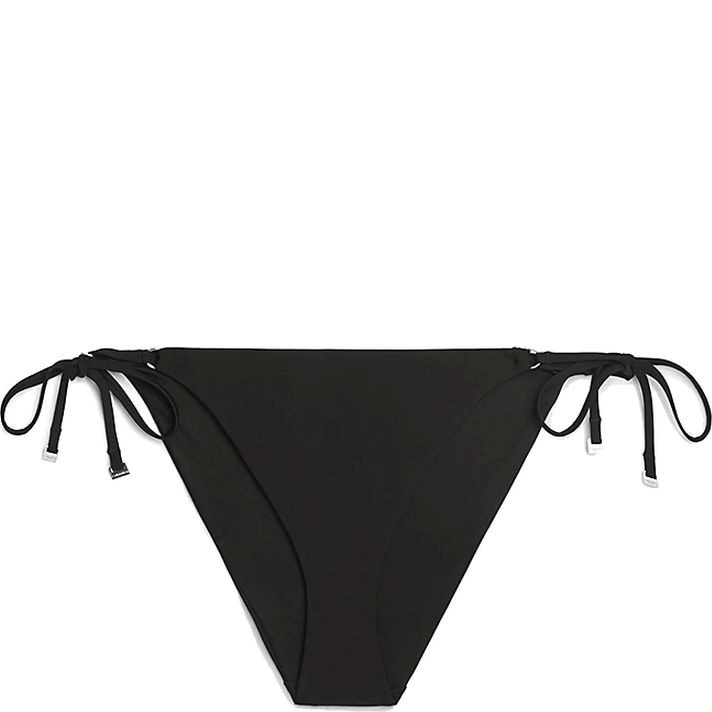 CALVIN KLEIN UW Apatinė kostiumėlio dalis moterims, Juoda, String side tie 1