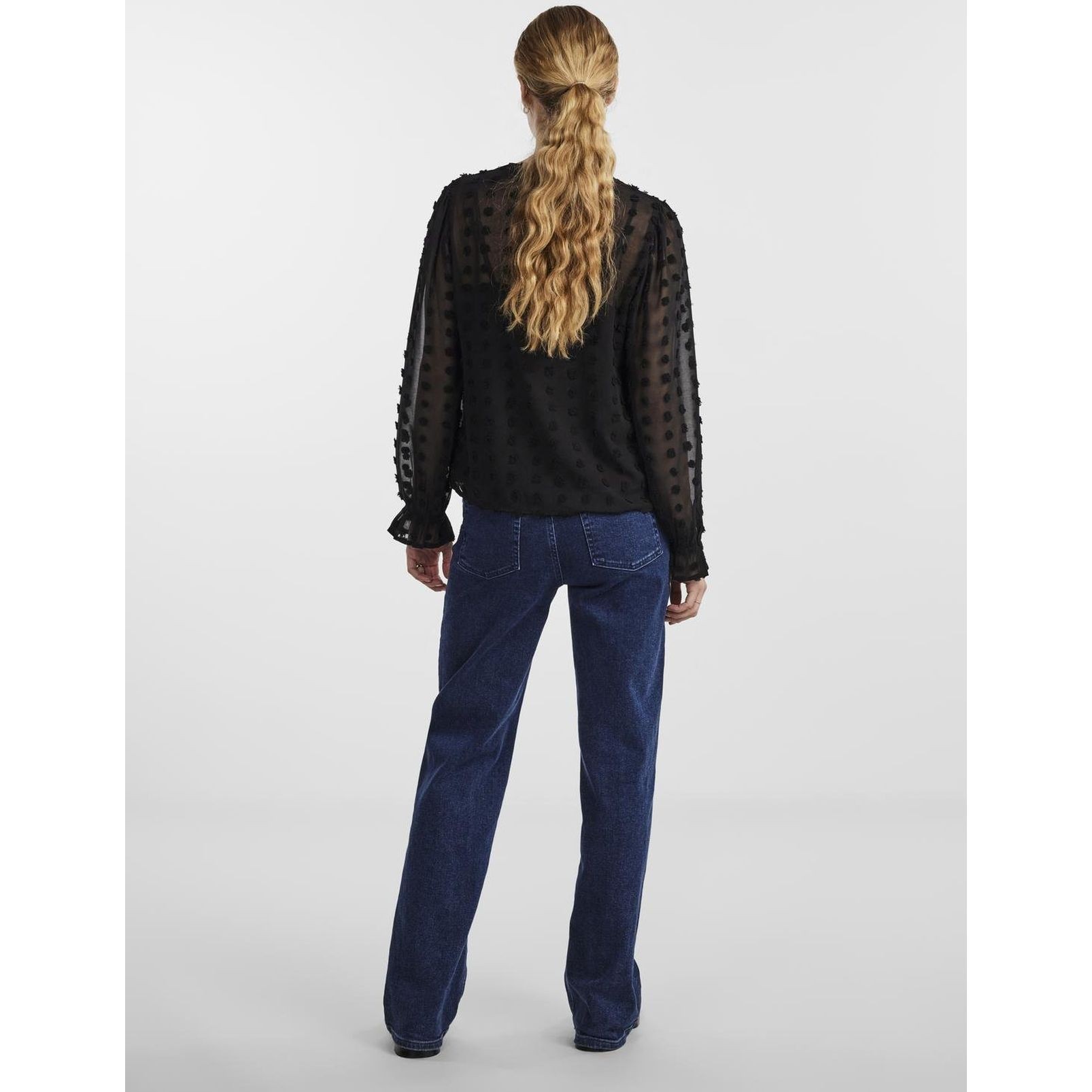 PIECES Palaidinės moterims, Juoda, PCSYMMA LS TOP 6