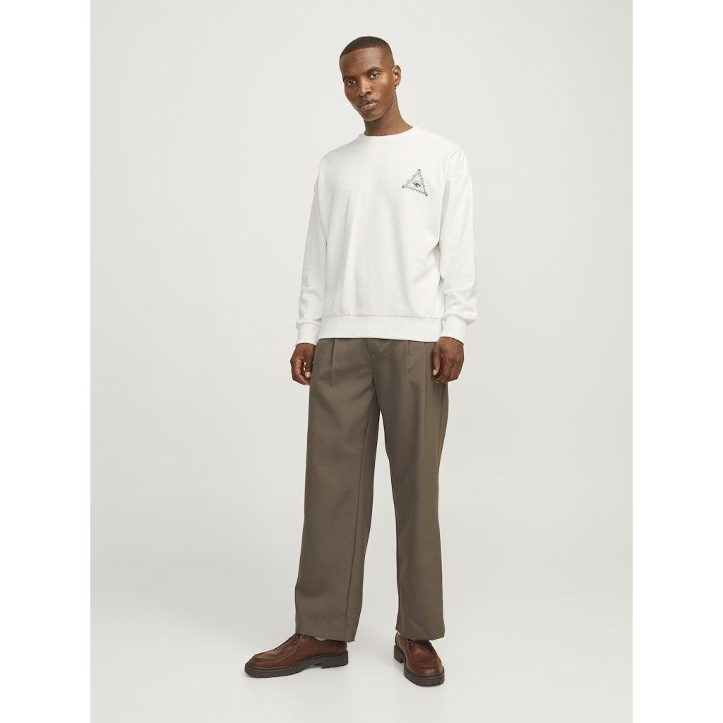 JACK & JONES Megztinis vyrams, Balta, Mystic sweat crew neck 5