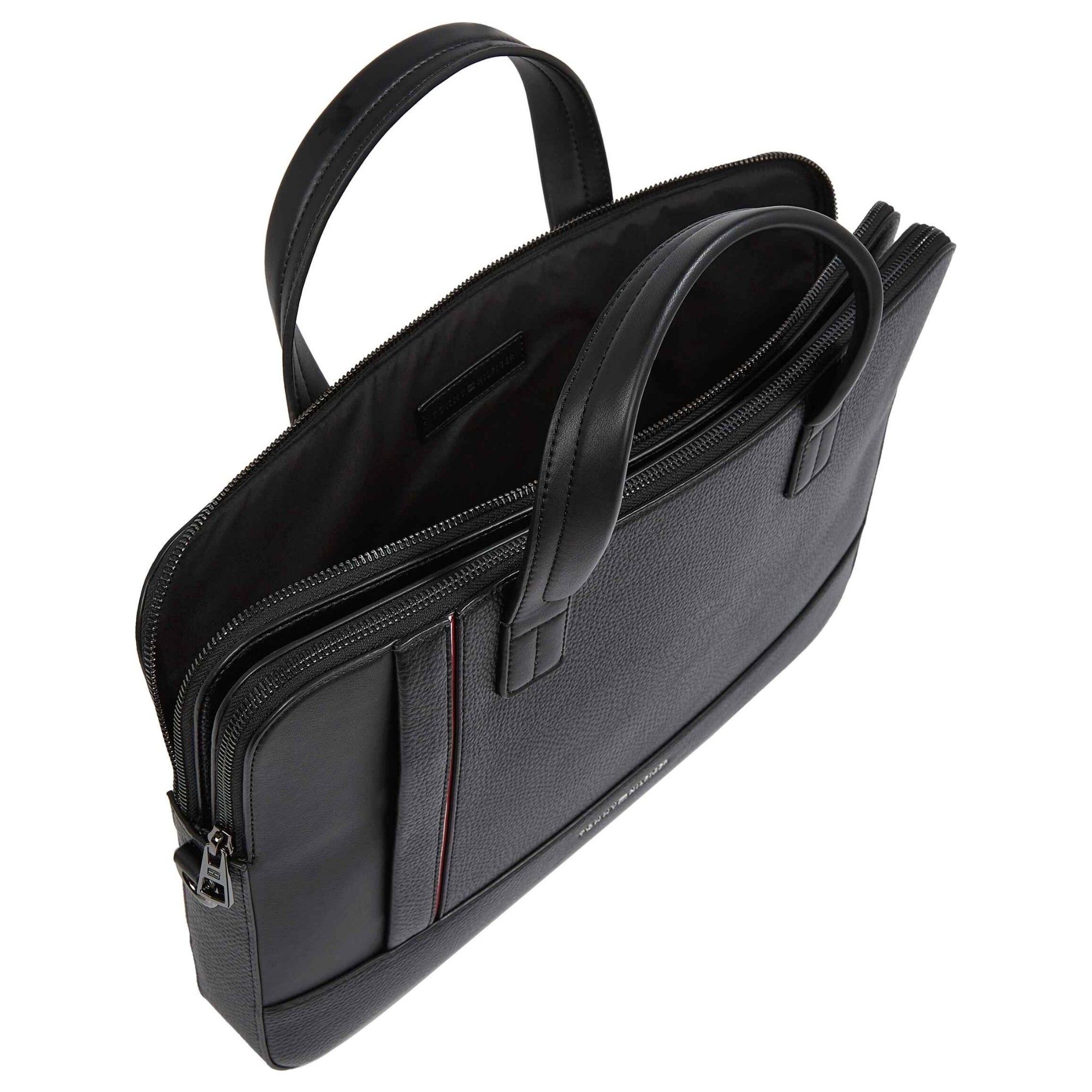 TOMMY HILFIGER Dėklas kompiuteriui vyrams, Juoda, TH central slim computer bag 3