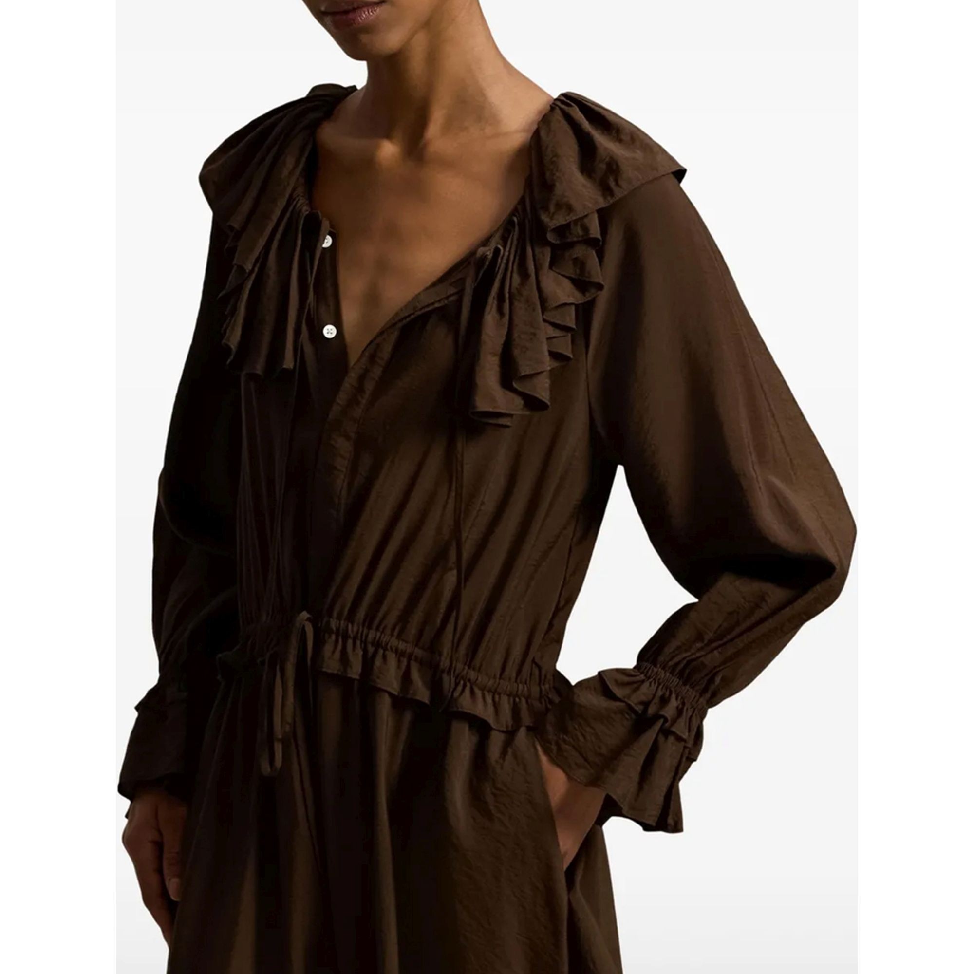 POLO RALPH LAUREN Maxi suknelė moterims, Ruda, Woven-dresses 3