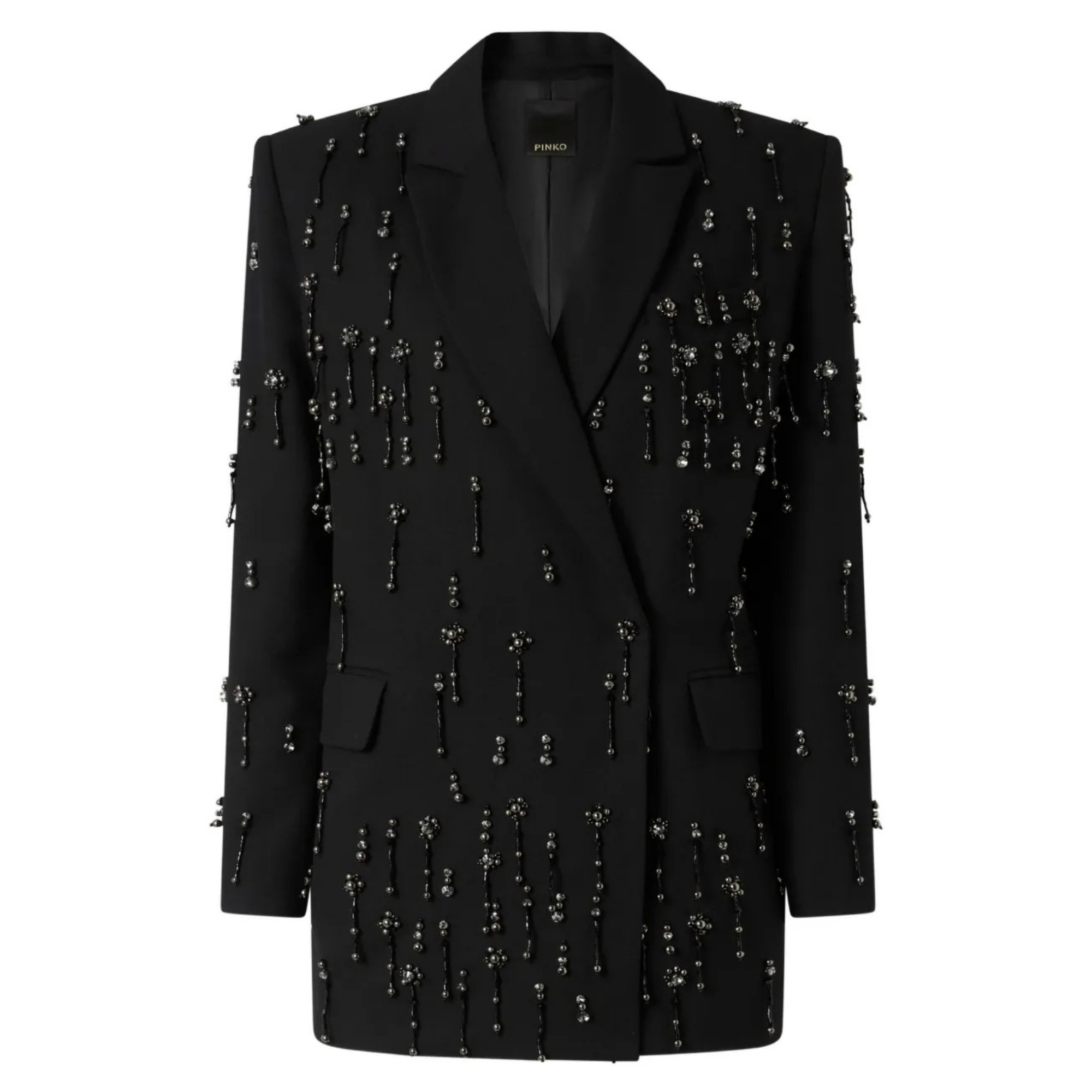 PINKO Švarkas moterims, Juoda, Pallauovo jacket 1