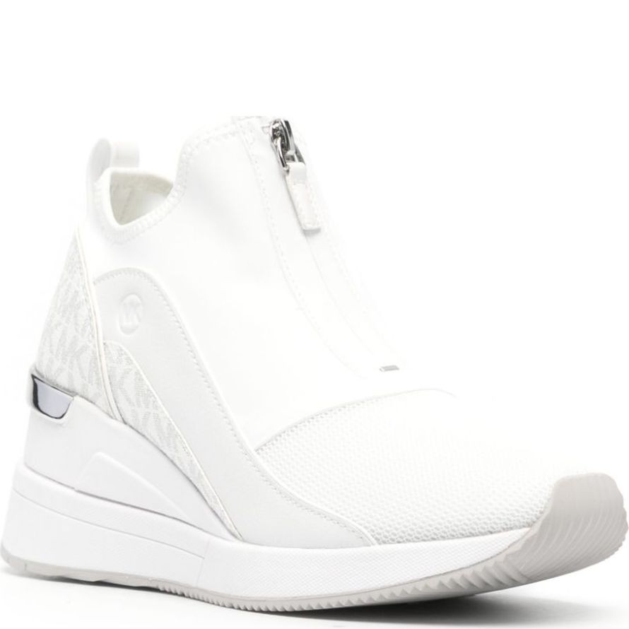 MICHAEL KORS Laisvalaikio bateliai moterims, Balta, Spencer wedge trainer 2