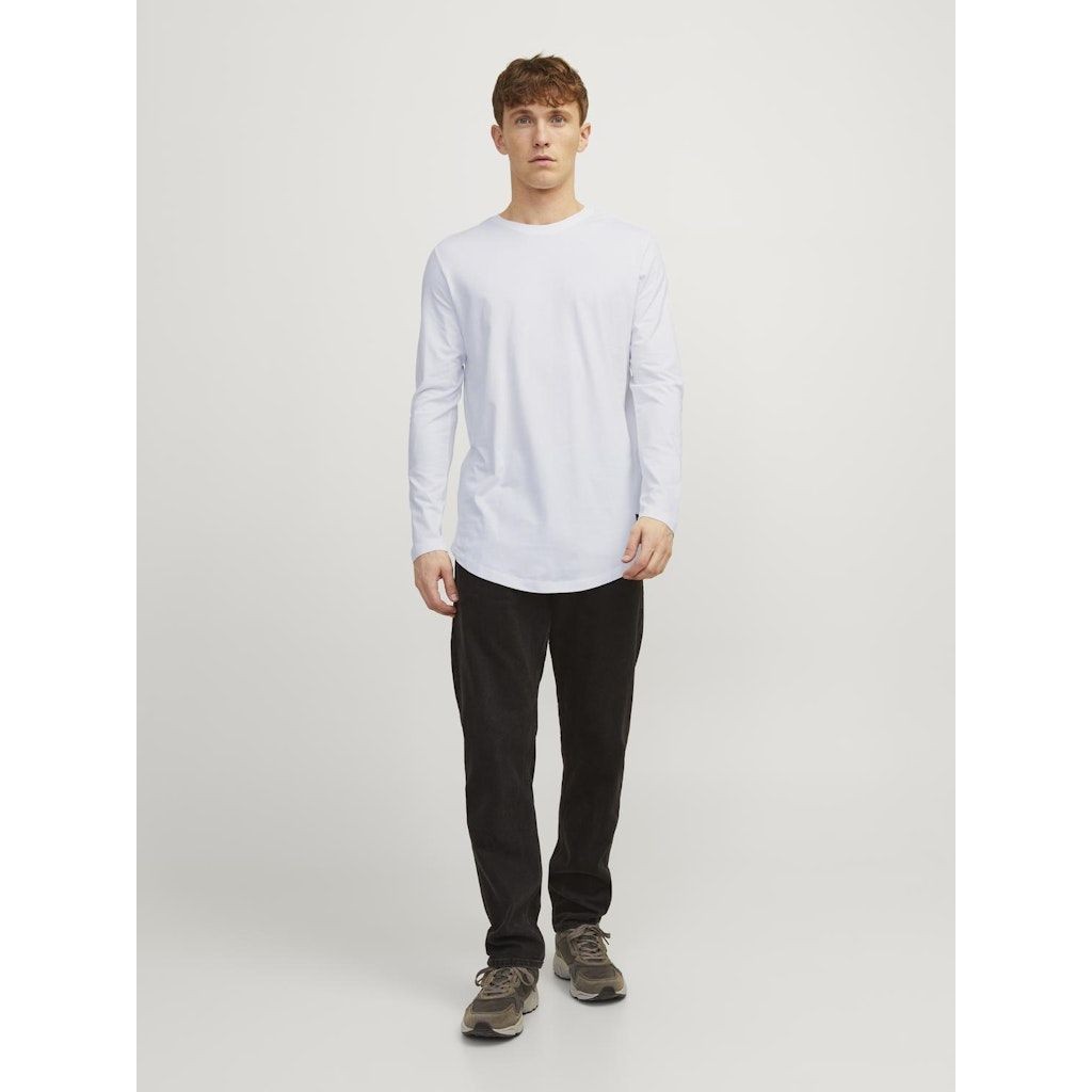 JACK & JONES Marškinėliai ilgom. rankovėmis vyrams, Balta, Noa tee o-neck 7