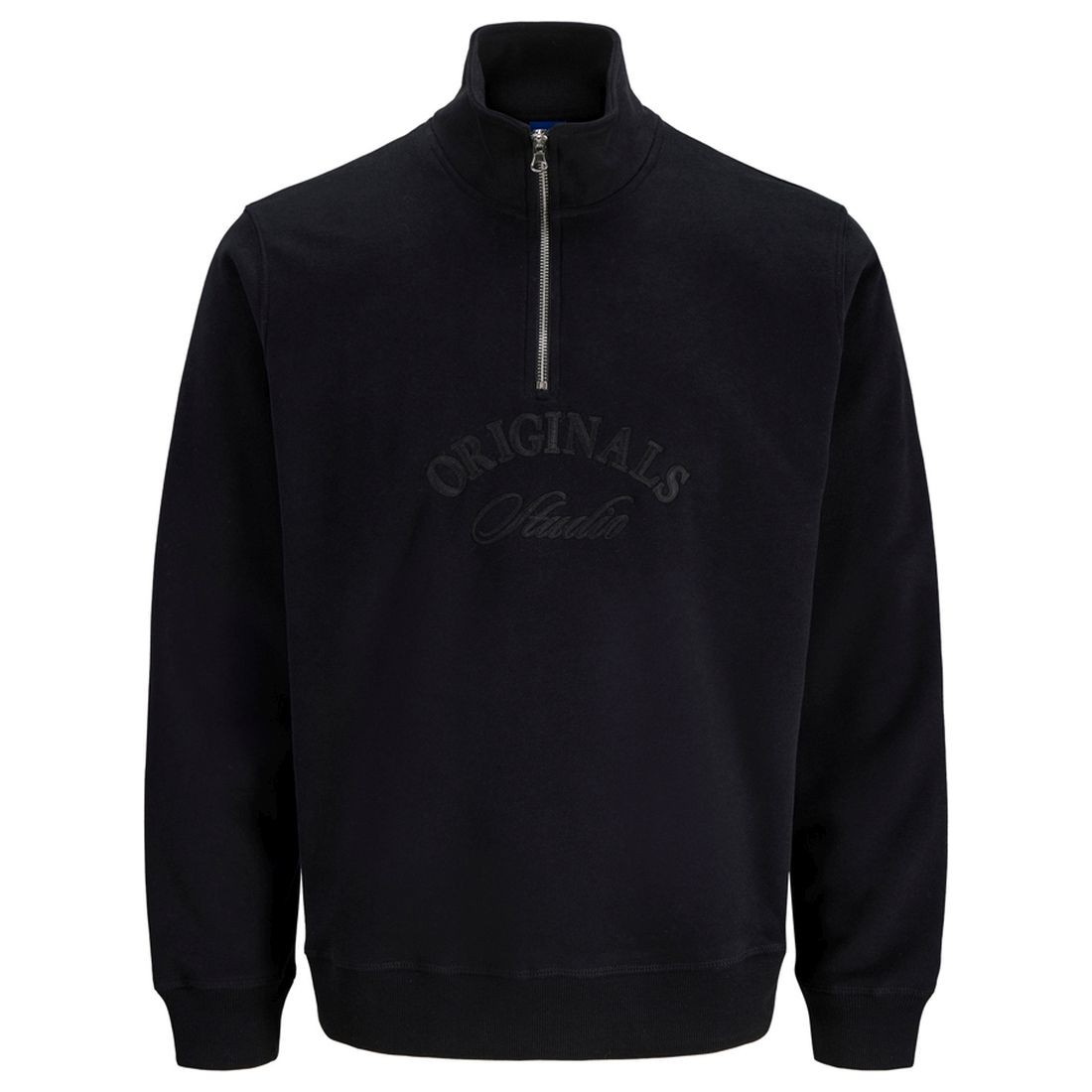 JACK & JONES Megztinis vyrams, Juoda, Bleecker branding sweat