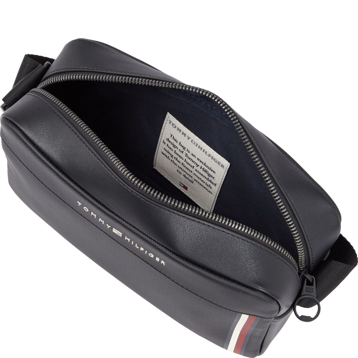 TOMMY HILFIGER Rankinė per petį vyrams, Juoda, Pique reporter 4