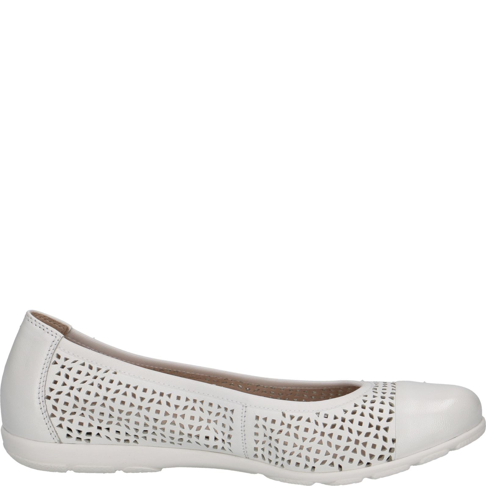 CAPRICE Balerinos moterims, Balta, Ballerinas 4