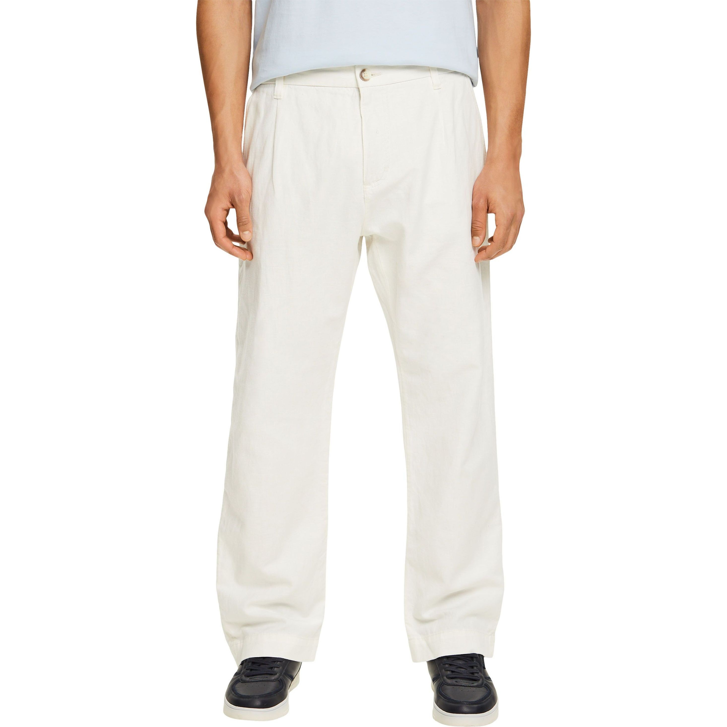ESPRIT Kelnės vyrams, Balta, F Straight Pants 2