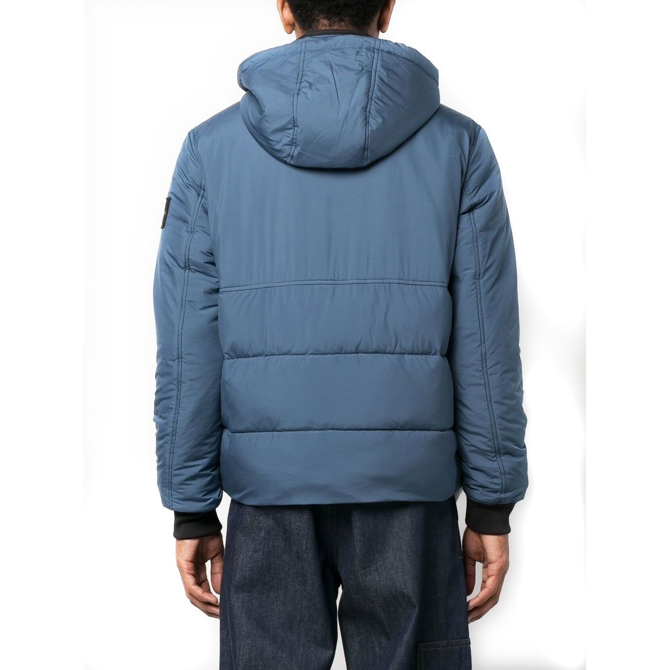 CALVIN KLEIN JEANS Lengva striukė vyrams, Mėlyna, Hooded harrington jacket 3