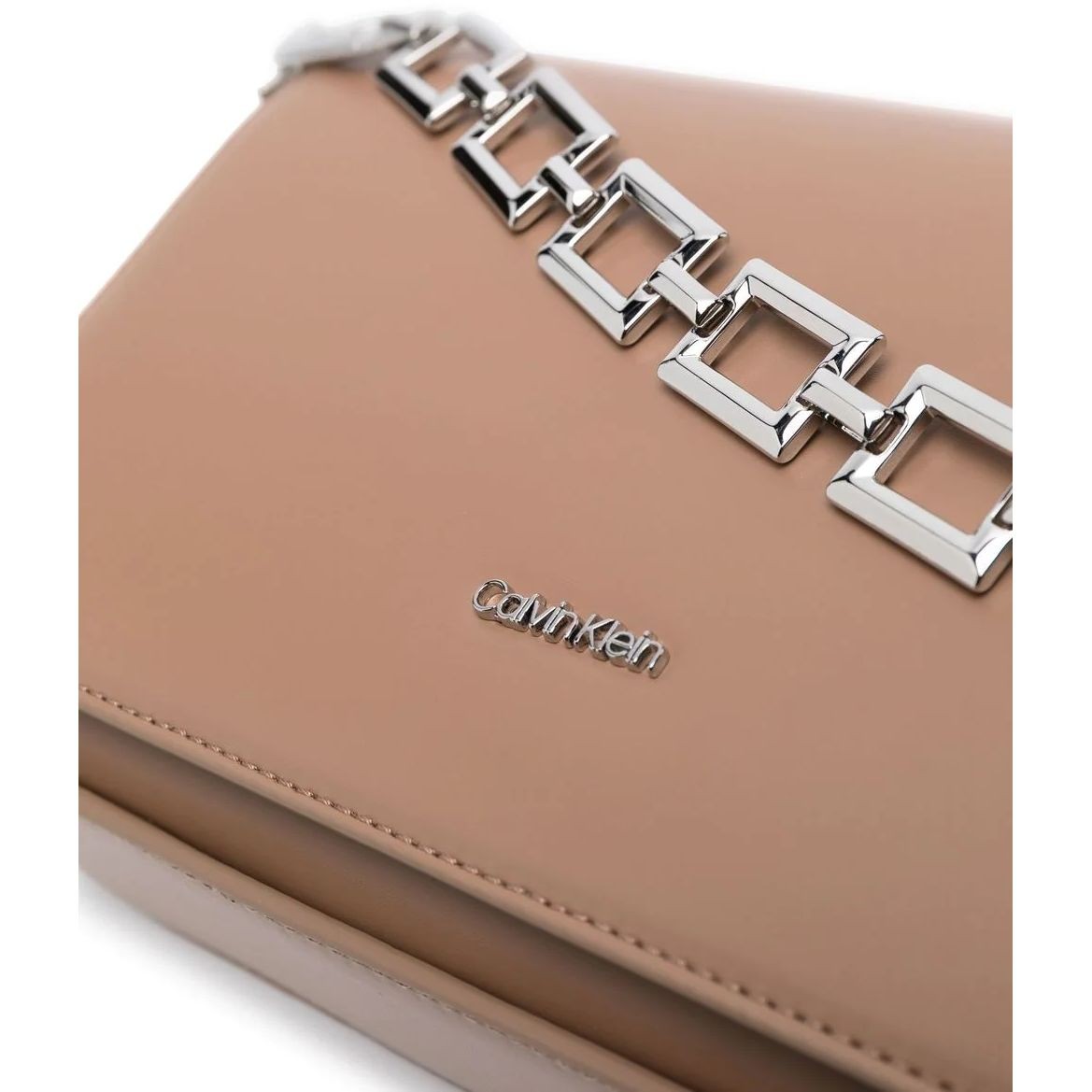 CALVIN KLEIN Rankinė per petį moterims, Smėlio, ARCHIVAL CHAIN SHOULDER BAG 3