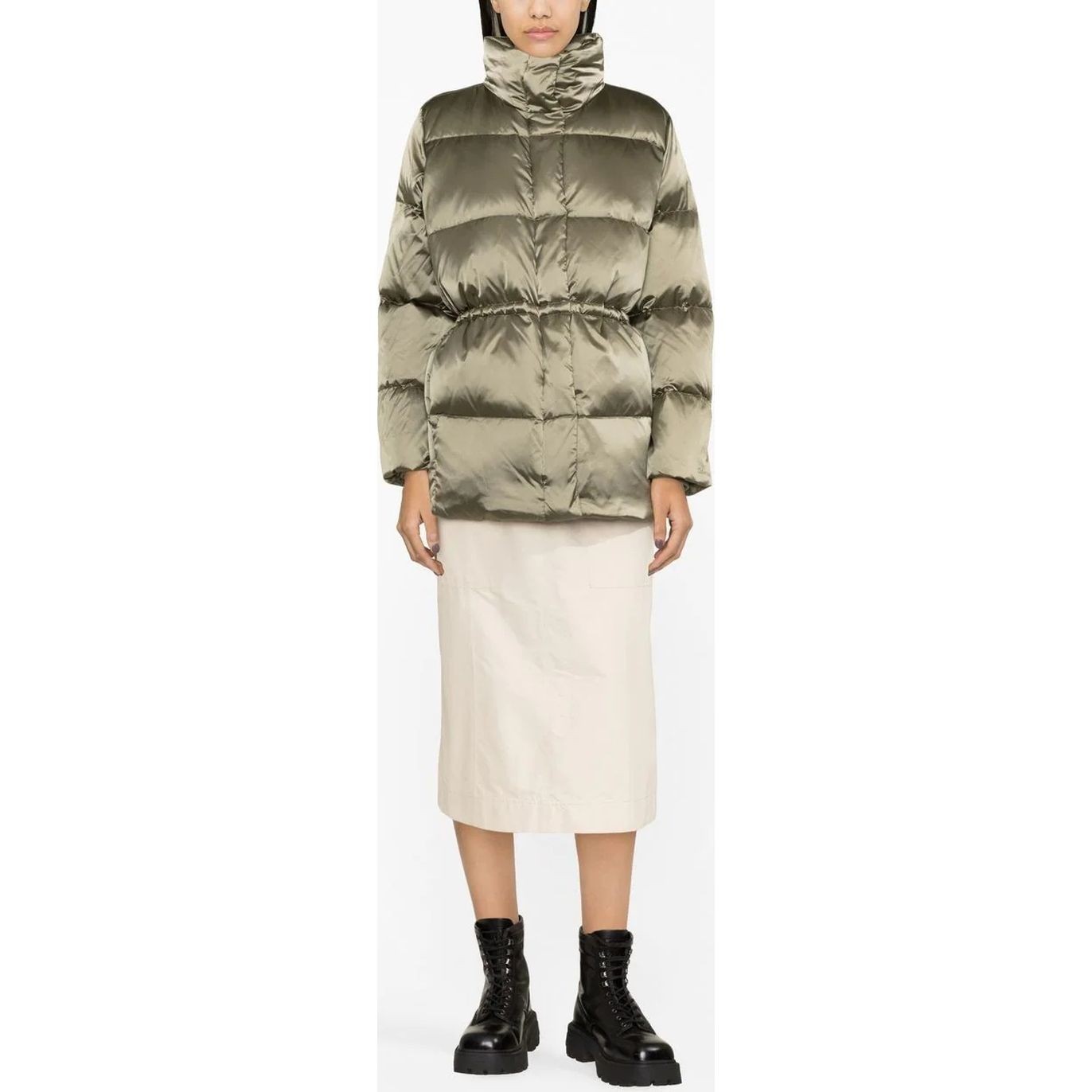 CALVIN KLEIN Pūkinis paltas moterims, Žalia, Padded Coats 2