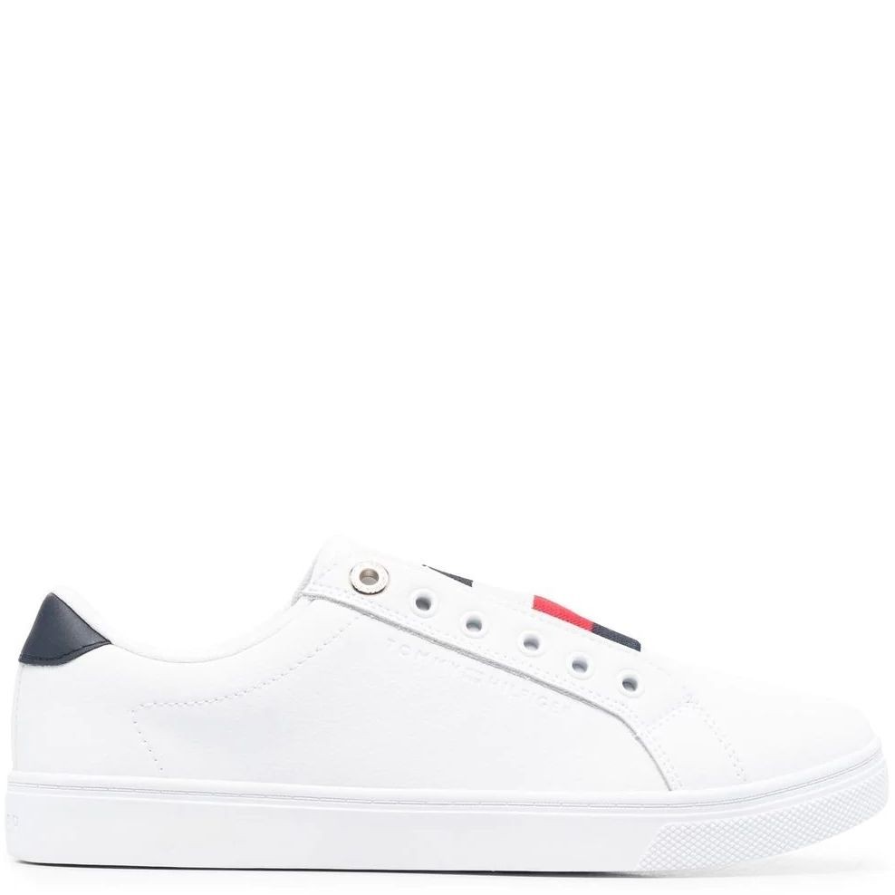 TOMMY HILFIGER Sportiniai bateliai moterims, Balta, ESSENTIAL SLIP ON SNEAKER 2