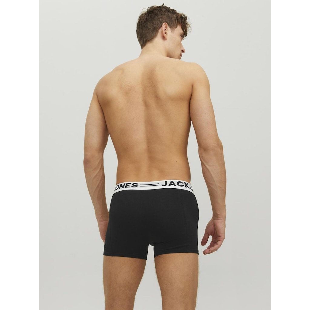 JACK & JONES Ilginti apatiniai vyrams, Juoda, SENSE TRUNKS 3-PACK NOOS 4