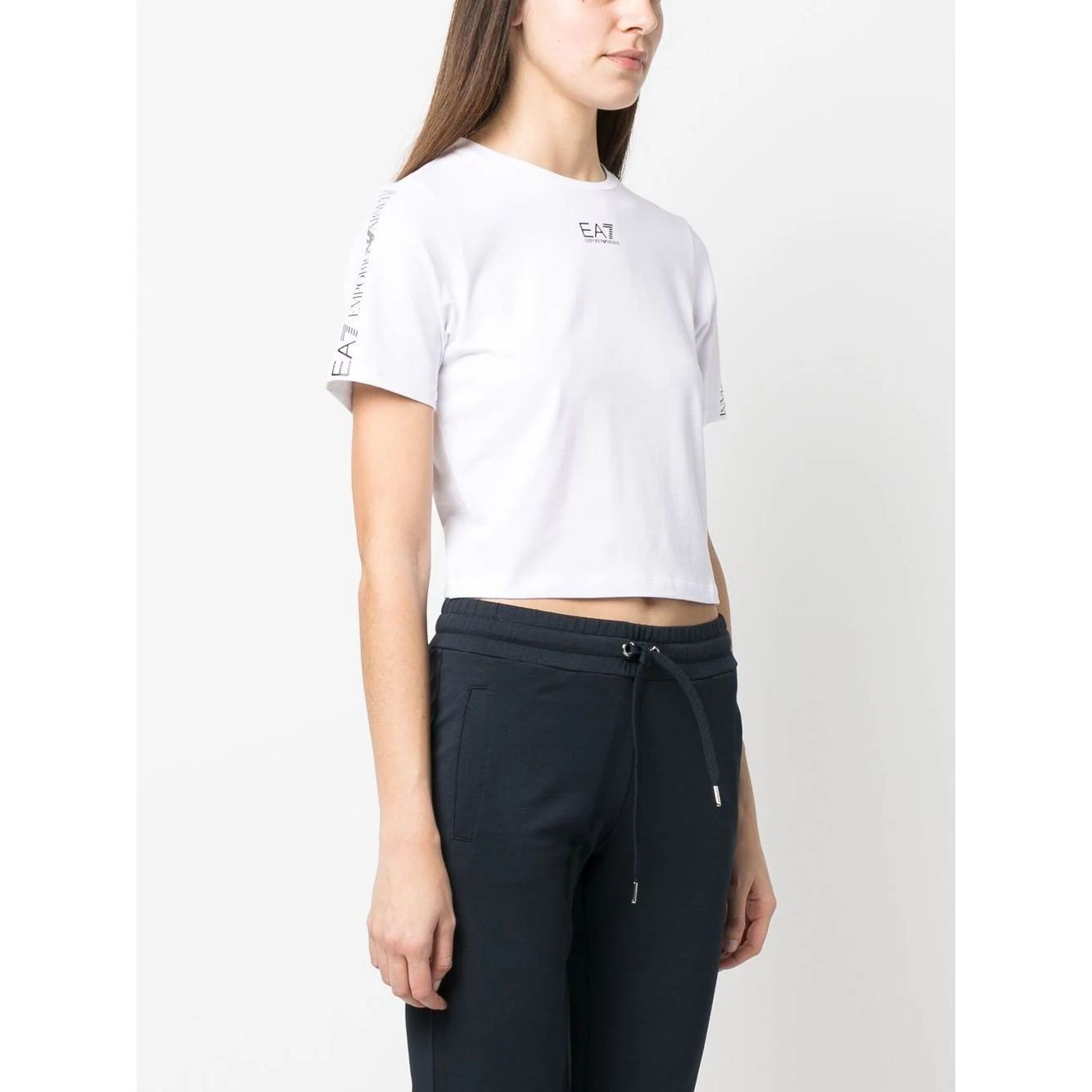 EA7 Marškinėliai trump. rankovėmis moterims, Balta, T-shirt 3