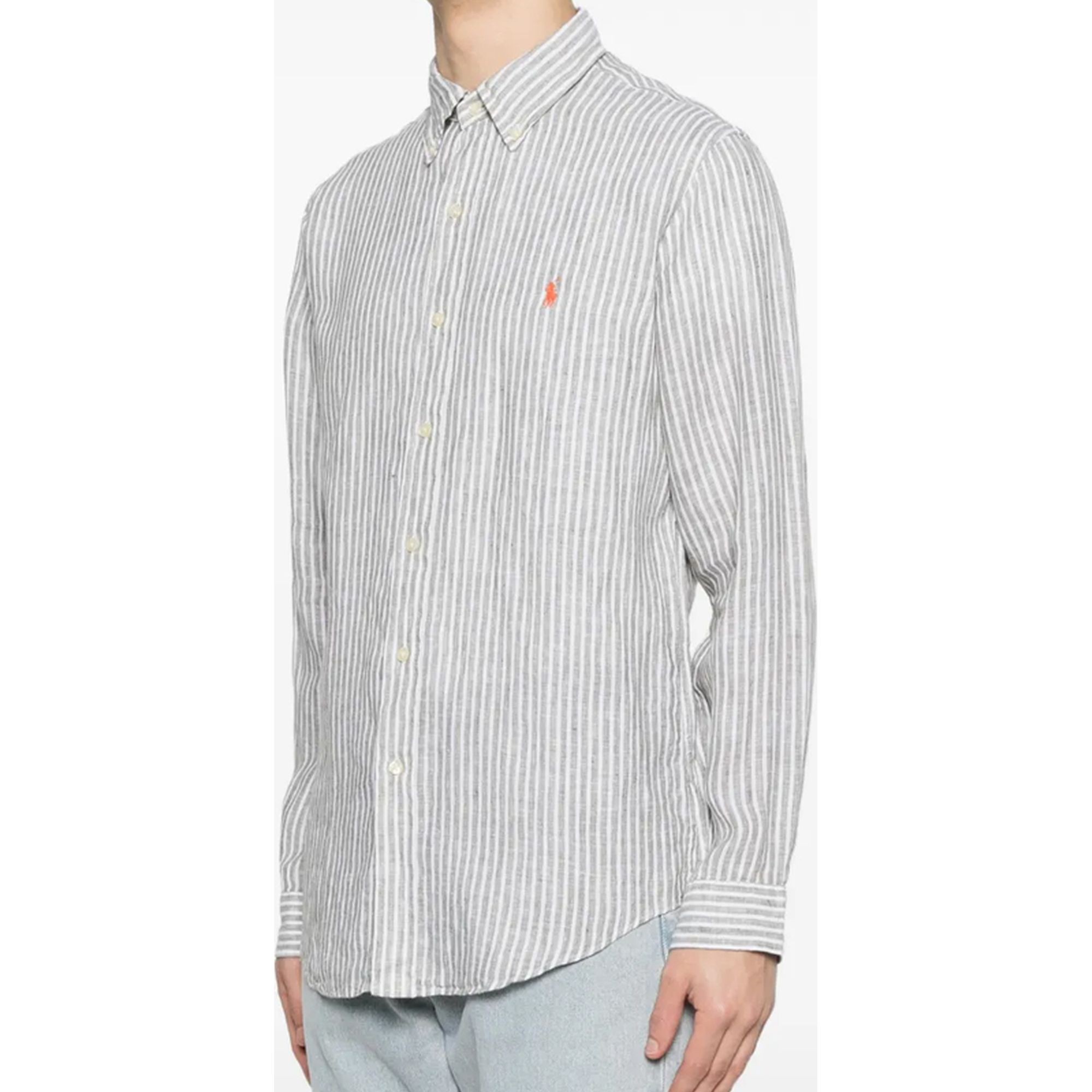 POLO RALPH LAUREN Marškiniai ilgomis rankovėmis vyrams, Balta, Woven-sport shirt-shirt 2