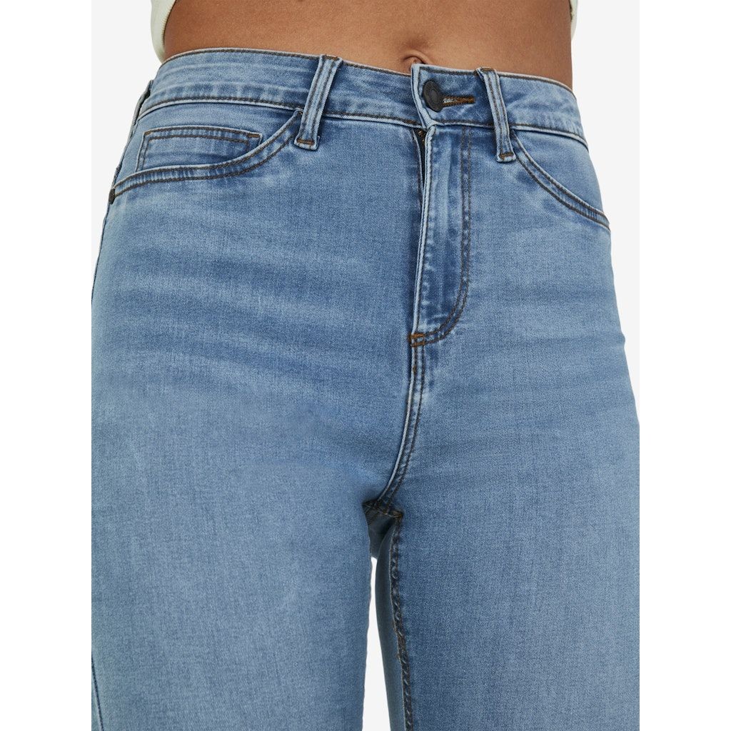 NOISY MAY Tiesūs džinsai moterims, Mėlyna, NMCALLIE HW SKINNY JE 5