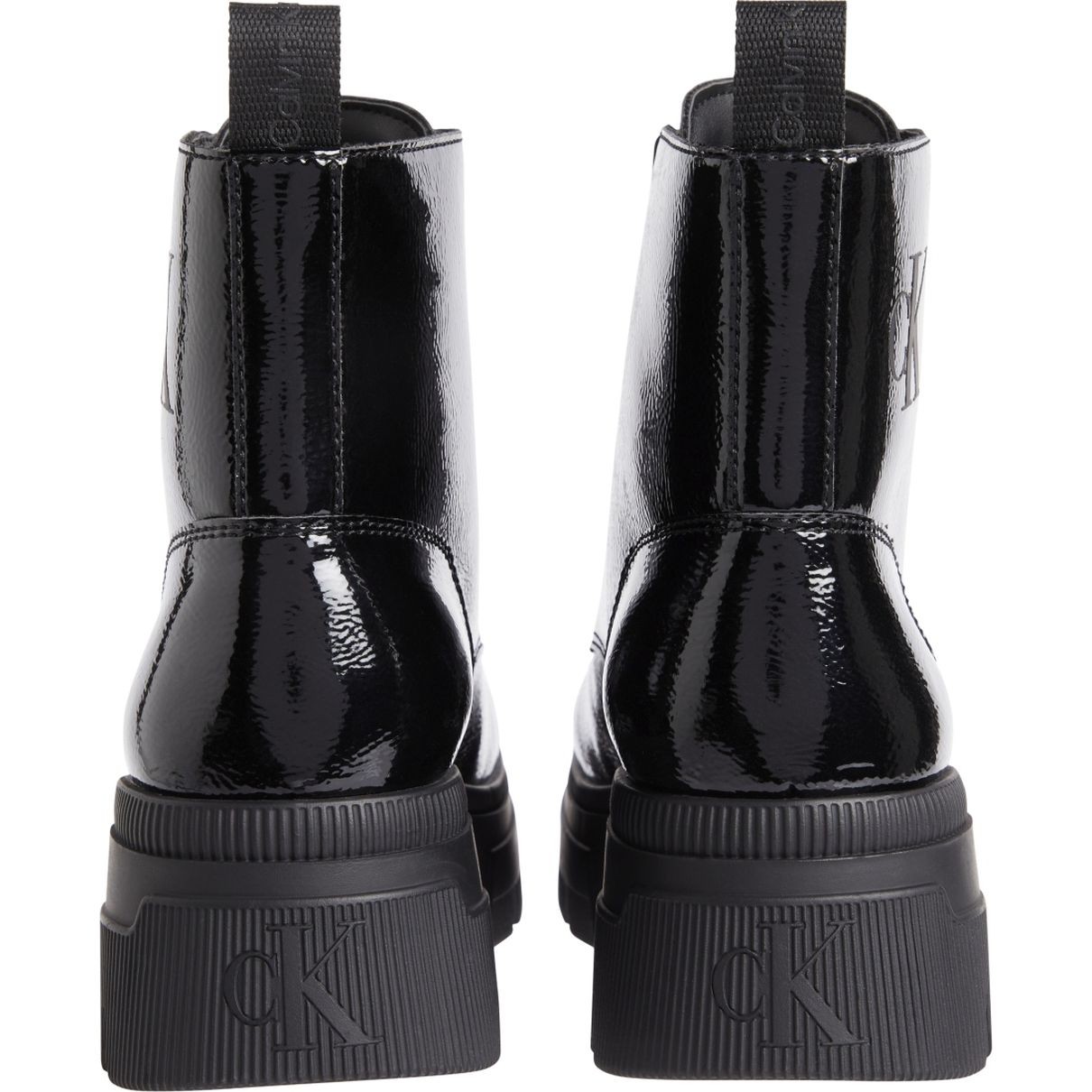 CALVIN KLEIN JEANS Aulinukai moterims, Juoda, Chunky combat laceup boot 4