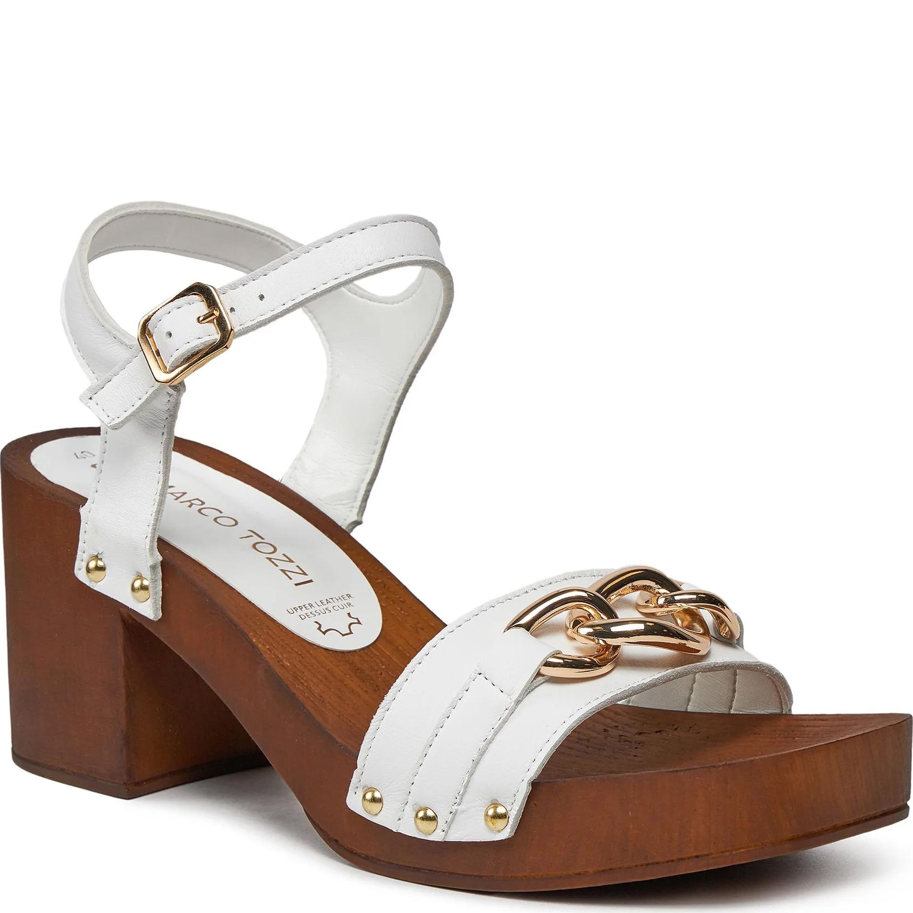 MARCO TOZZI Basutės moterims, Balta, SANDALS 1