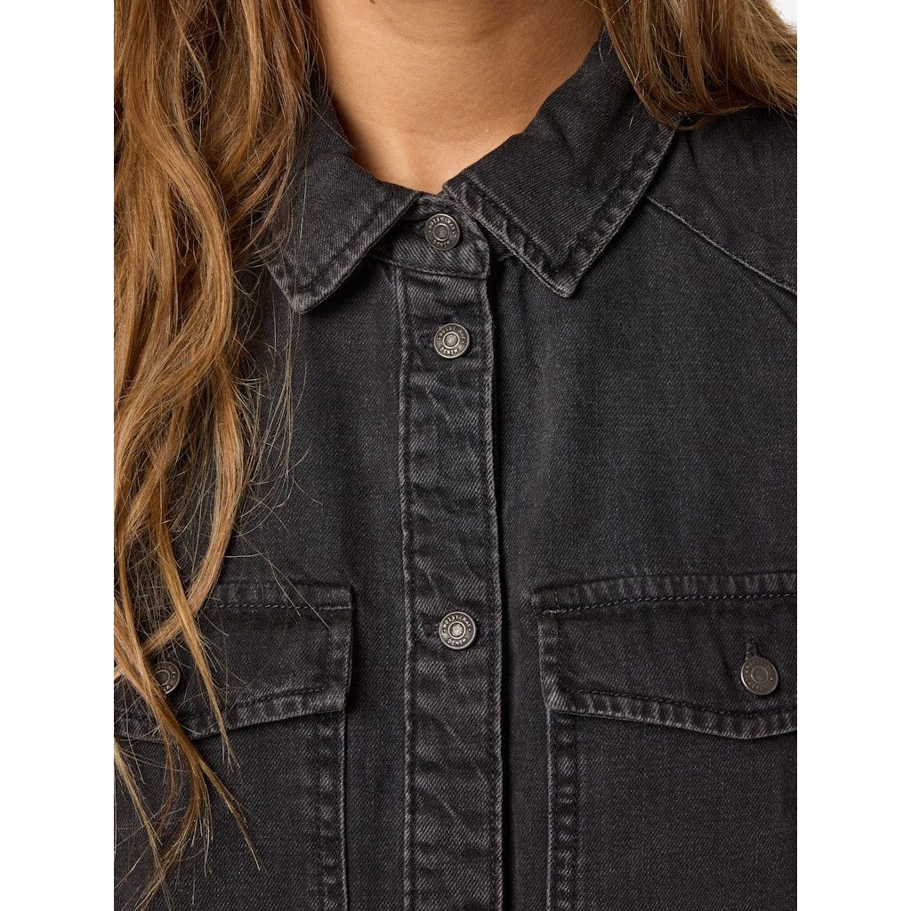 NOISY MAY Mini suknelė moterims, Juoda, Nmnew signmini dress 2