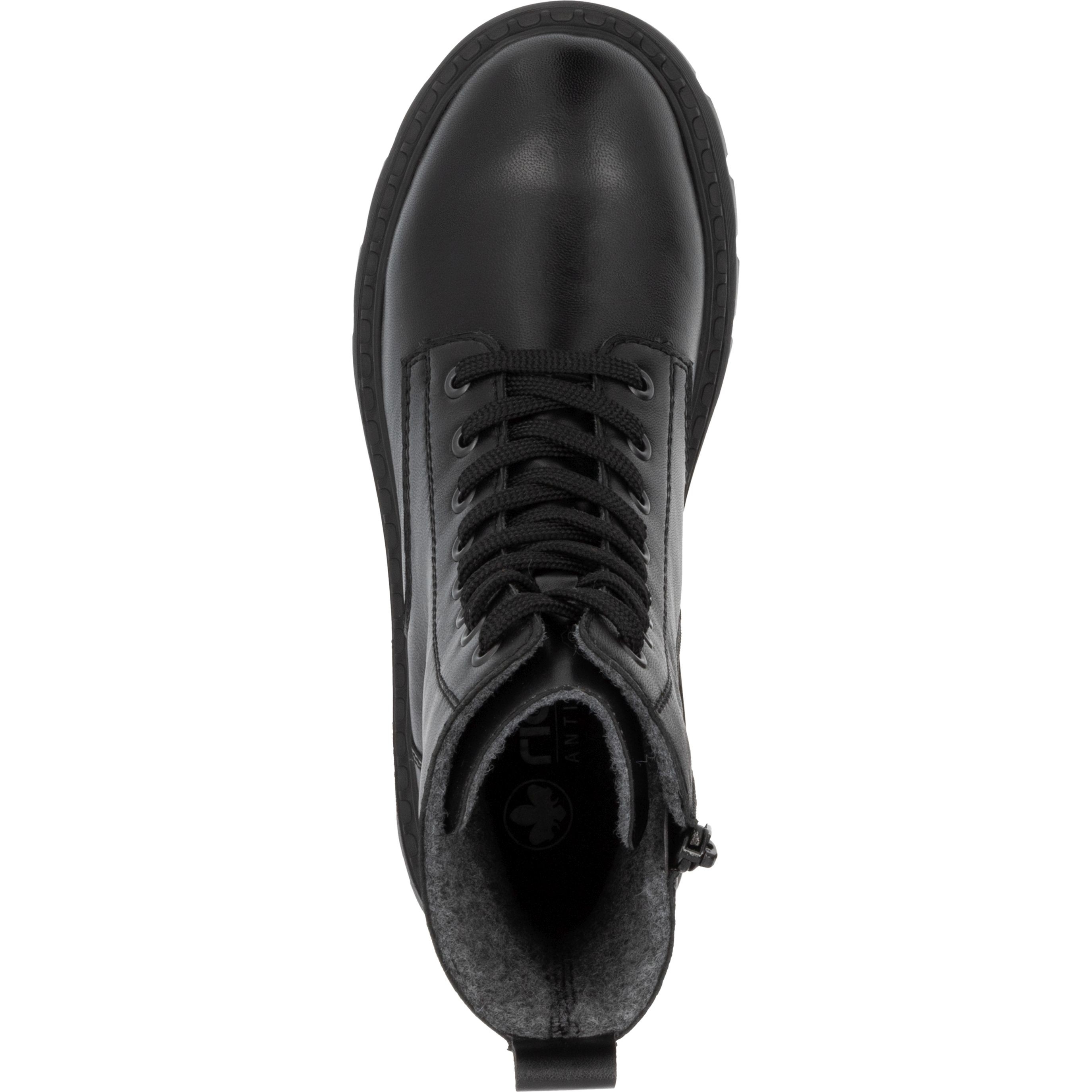 RIEKER Aulinukai moterims, Juoda, Ladies mid height boots 7