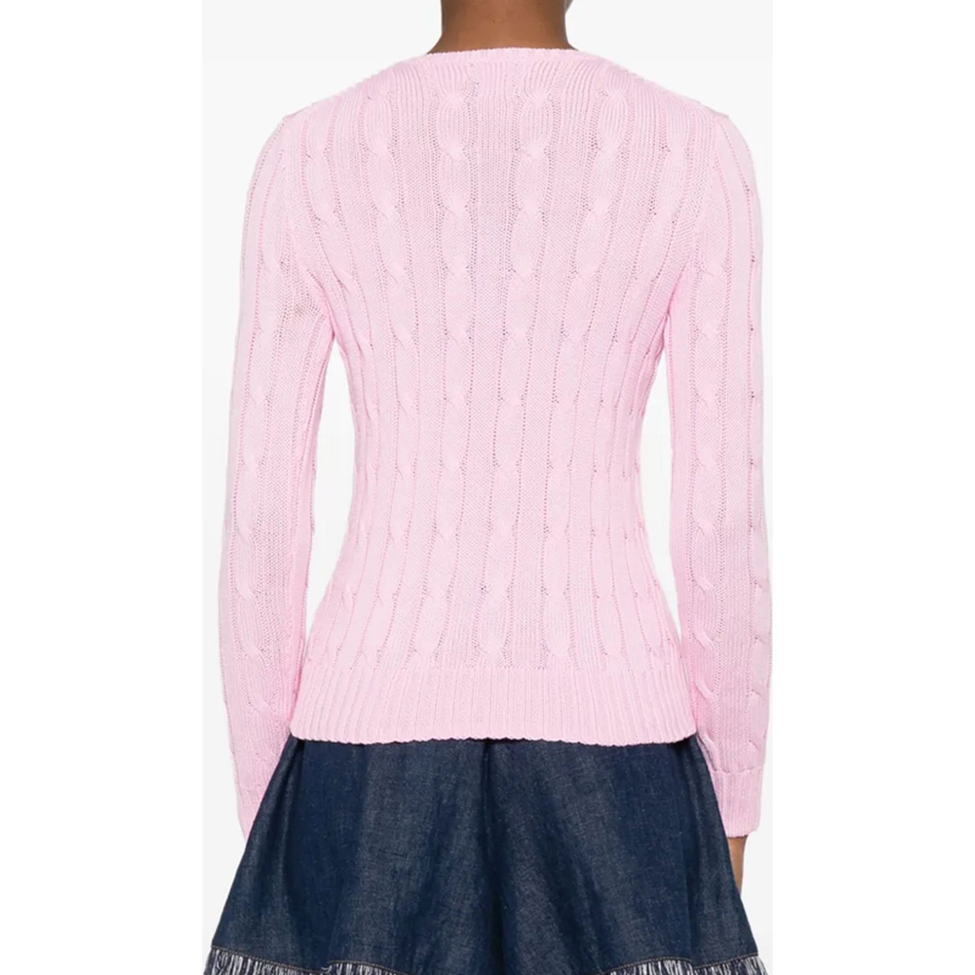 POLO RALPH LAUREN Megztinis moterims, Rožinė, Julianna-long sleeve-pullover 3