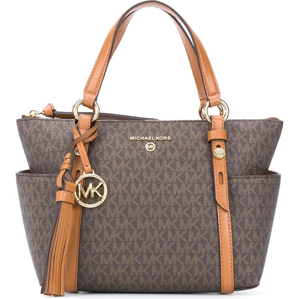 MICHAEL KORS Pirkinių krepšys moterims, Ruda, SM conv top-zip tote 1