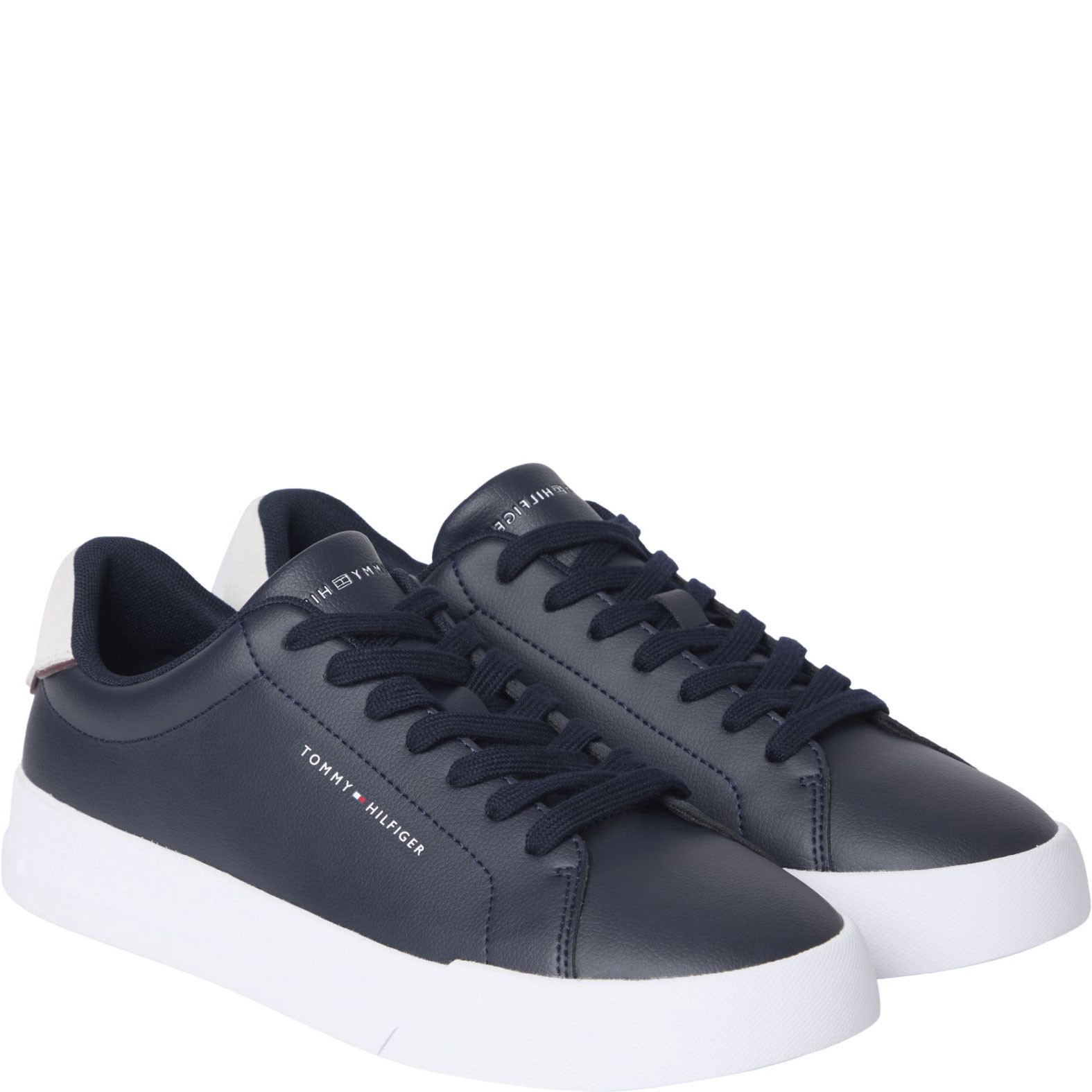 TOMMY HILFIGER Laisvalaikio bateliai vyrams, Mėlyna, Court detail sneaker 1