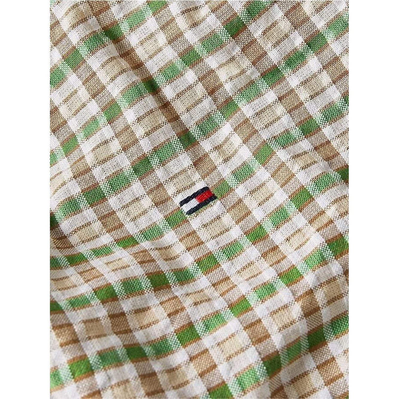 TOMMY HILFIGER Marškiniai ilgomis rankovėmis vyrams, Žalia, Oxford multi gingham rf shirt 3