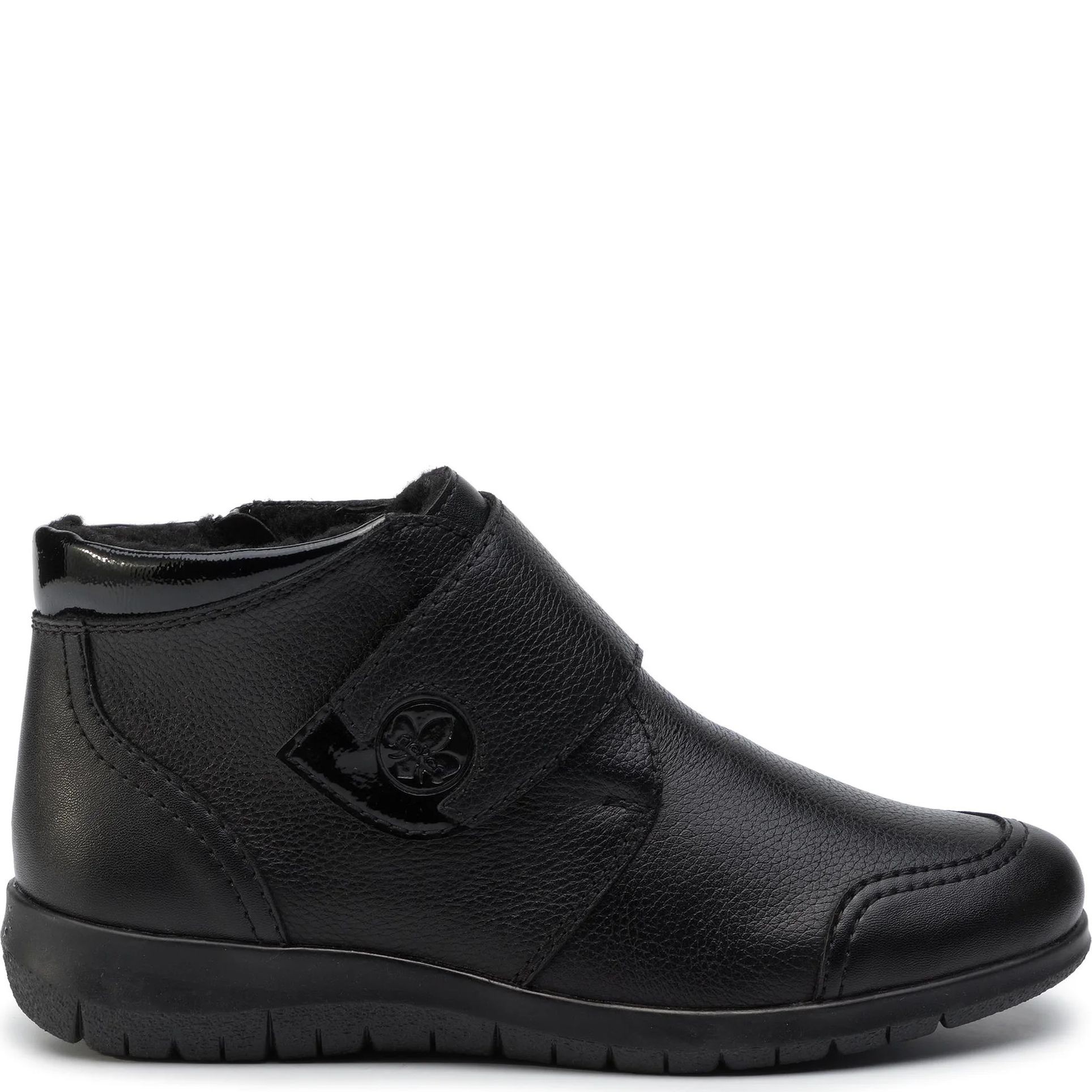 RIEKER Aulinukai moterims, Juoda, BOOTIES 2