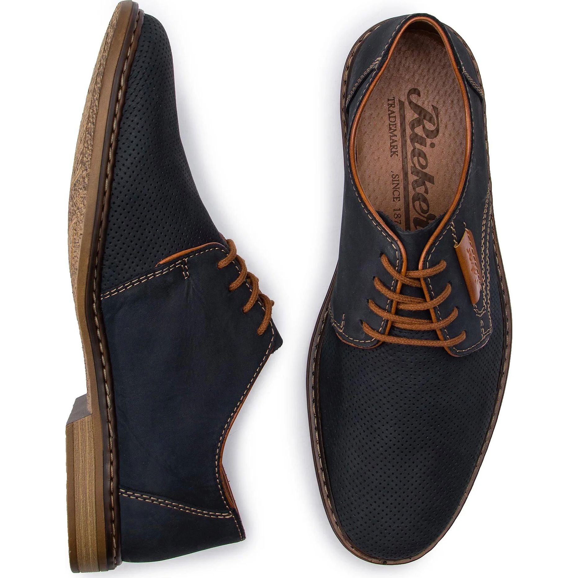 RIEKER Klasikiniai batai vyrams, Mėlyna, FORMAL 4