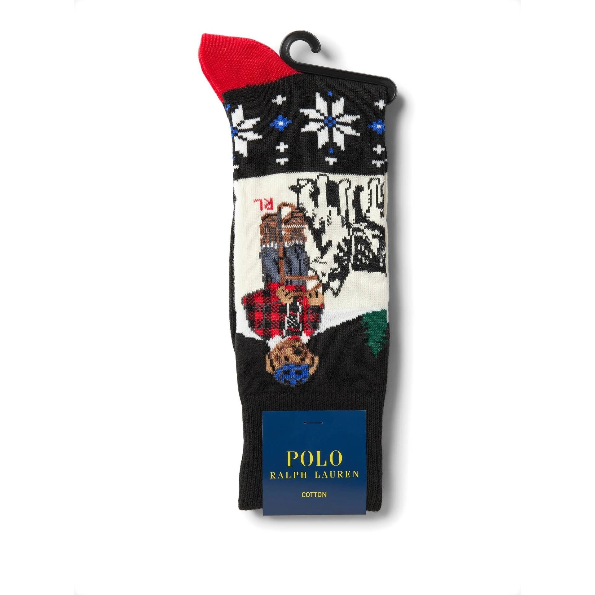 POLO RALPH LAUREN UW Kojinės vyrams, Marga, Tweed bear crew socks 3