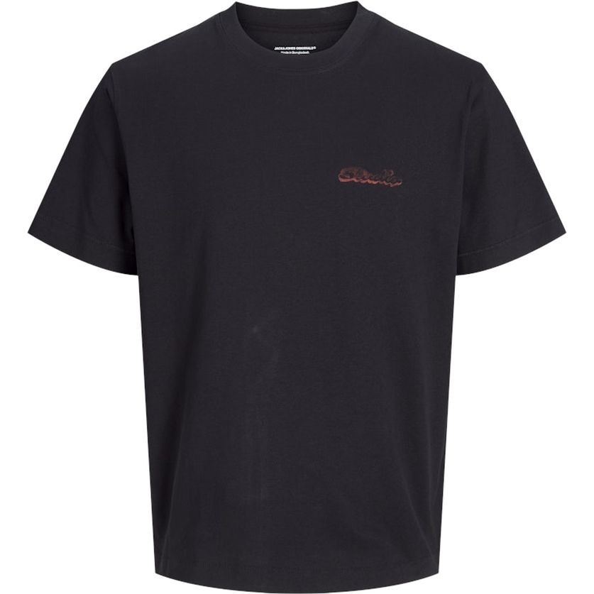 JACK & JONES Marškinėliai vyrams, Juoda, Retiro back tee 1