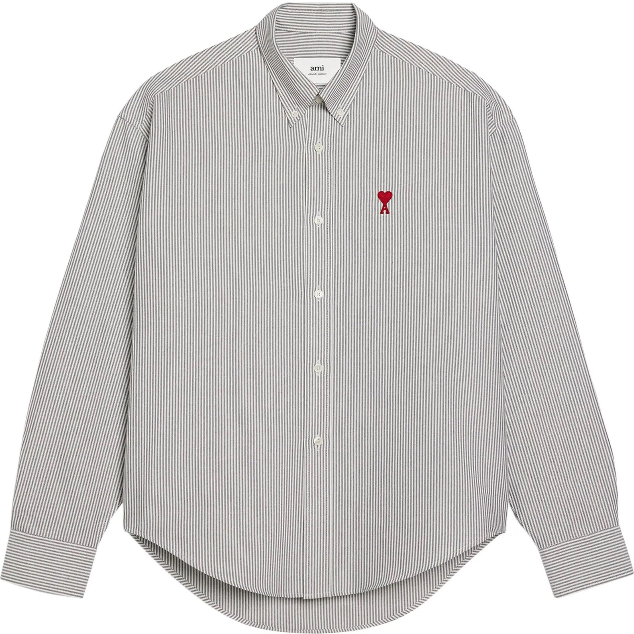 AMI PARIS Marškiniai ilgomis rankovėmis, Juoda, Shirt