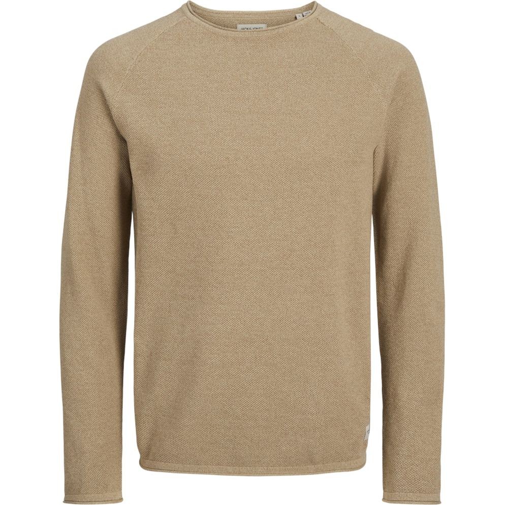 JACK & JONES Megztinis vyrams, Ruda, Ehill knit crew neck 1