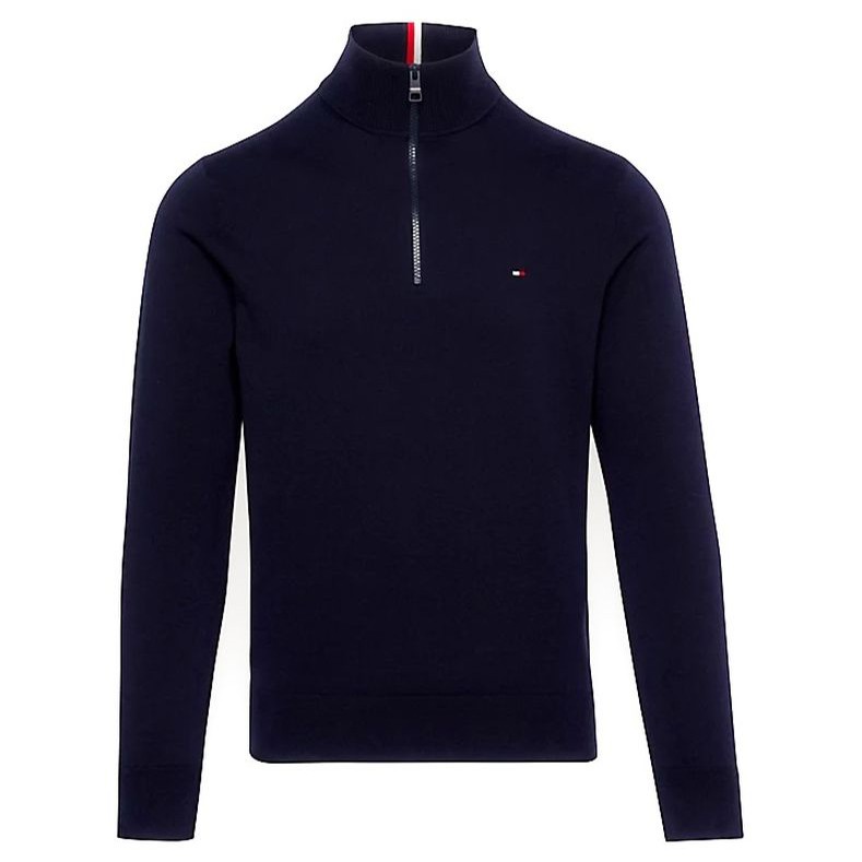 TOMMY HILFIGER Sportinis nertinis vyrams, Mėlyna, 1985 zip mock 1