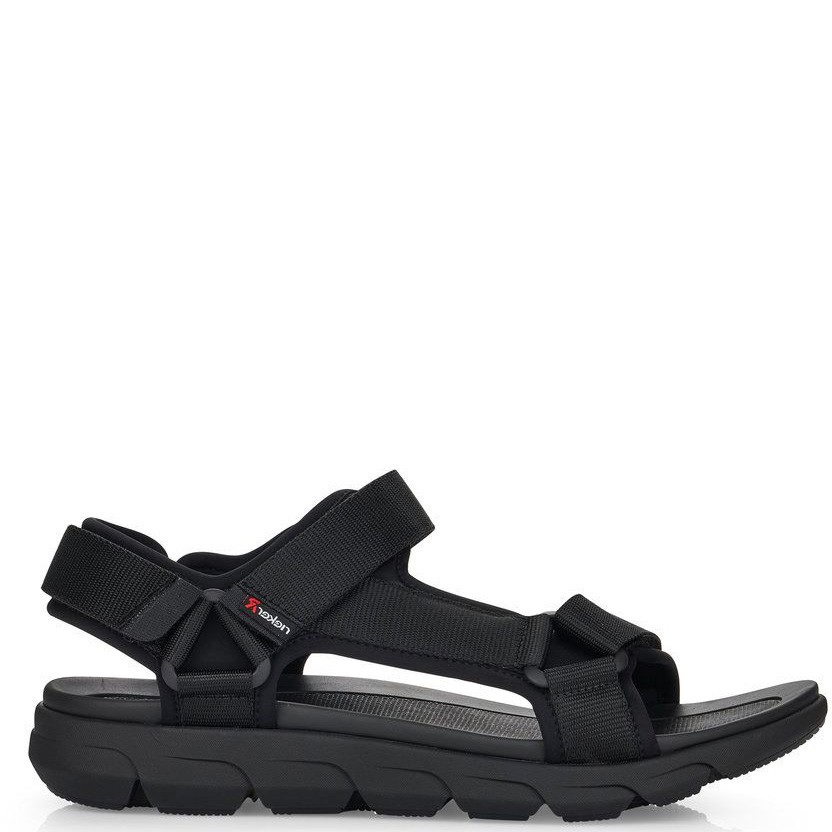RIEKER Basutės vyrams, Juoda, SANDALS 4