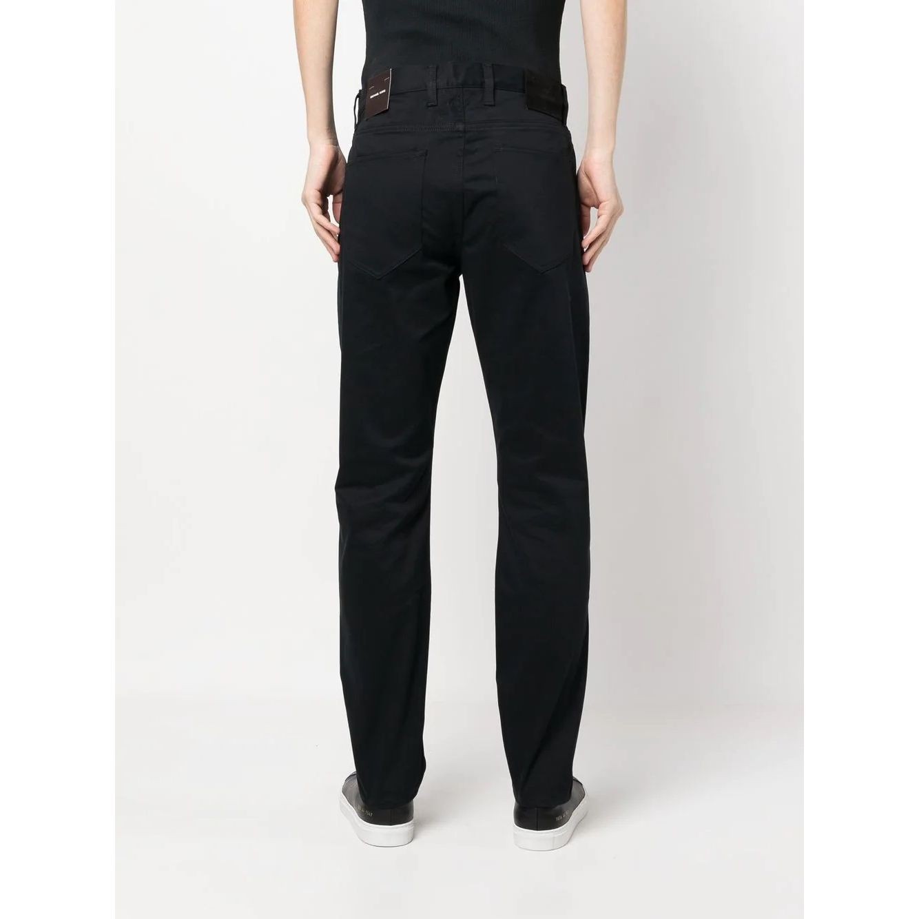 MICHAEL KORS Laisvalaikio kelnės vyrams, Juoda, Brushed moleskin 5 pocket 3