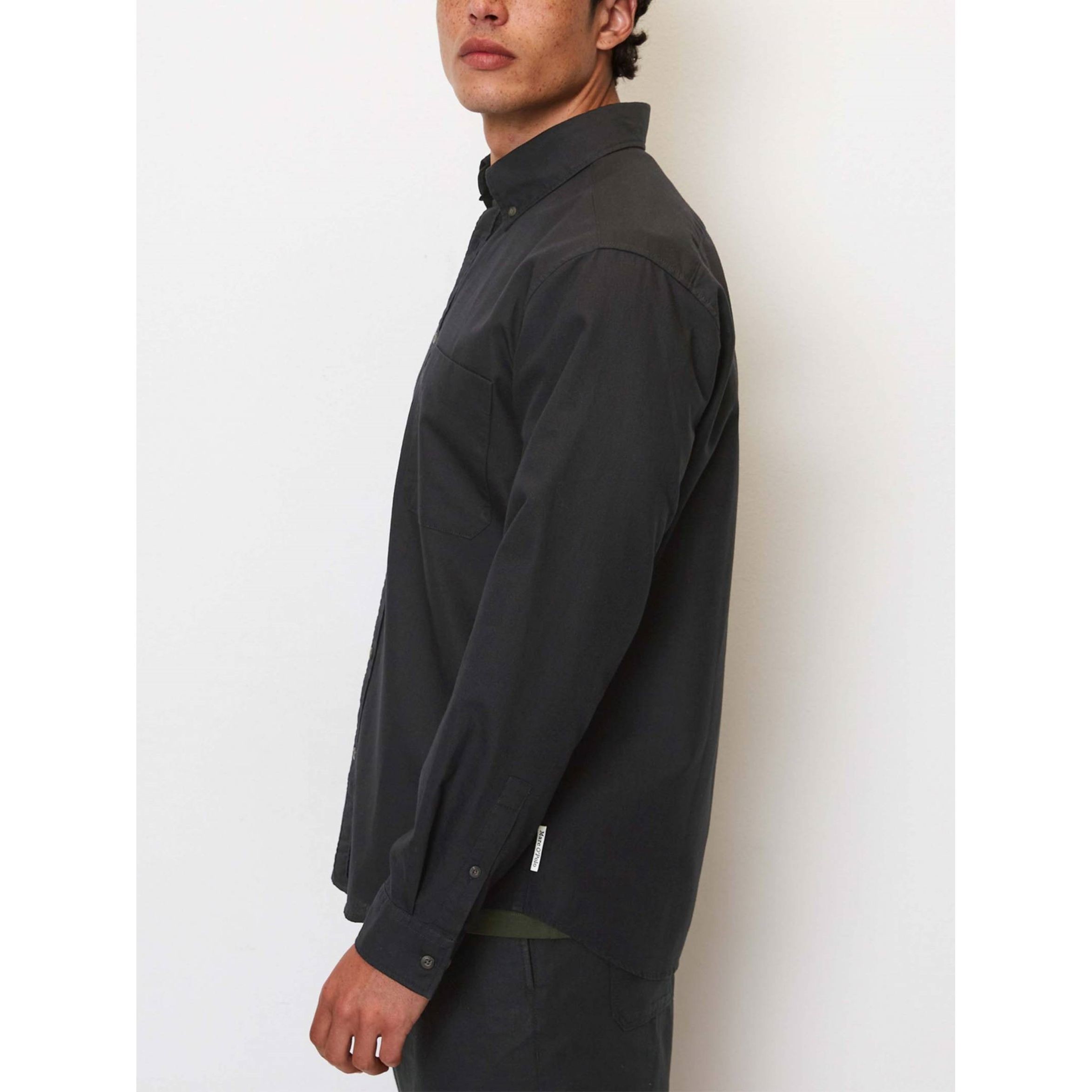 MARC O'POLO Marškiniai vyrams, Juoda 4