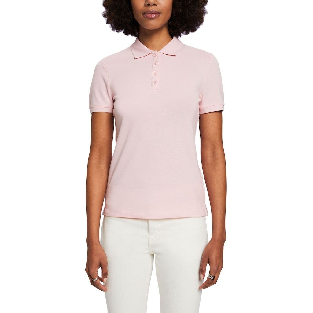 ESPRIT Marškinėliai moterims, Rožinė, Jersey Polo Shirt 2