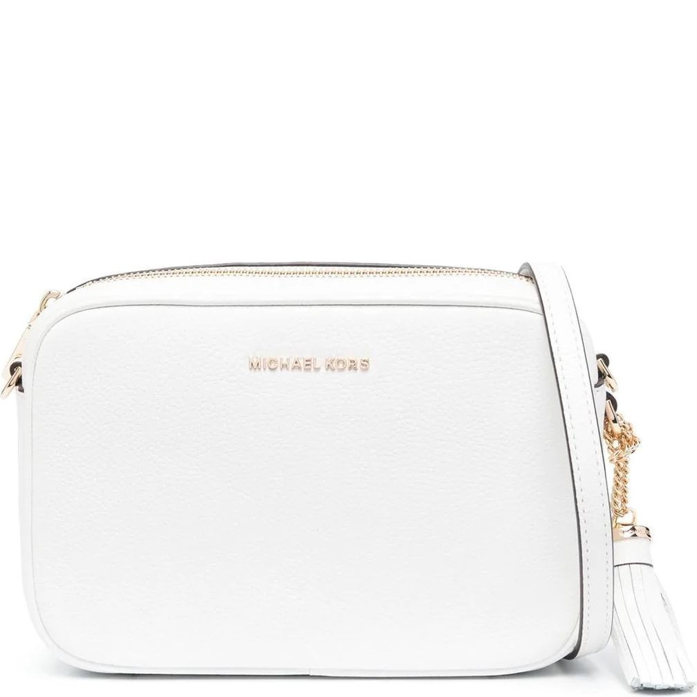 MICHAEL KORS Rankinė per petį moterims, Balta, Medium camera bag 1