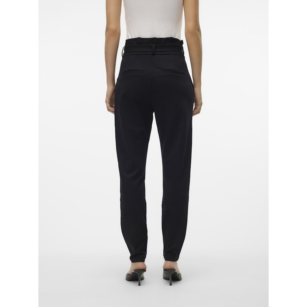 VERO MODA Kelnės moterims, Juoda, VMEVA HW LOOSE PAPER 3