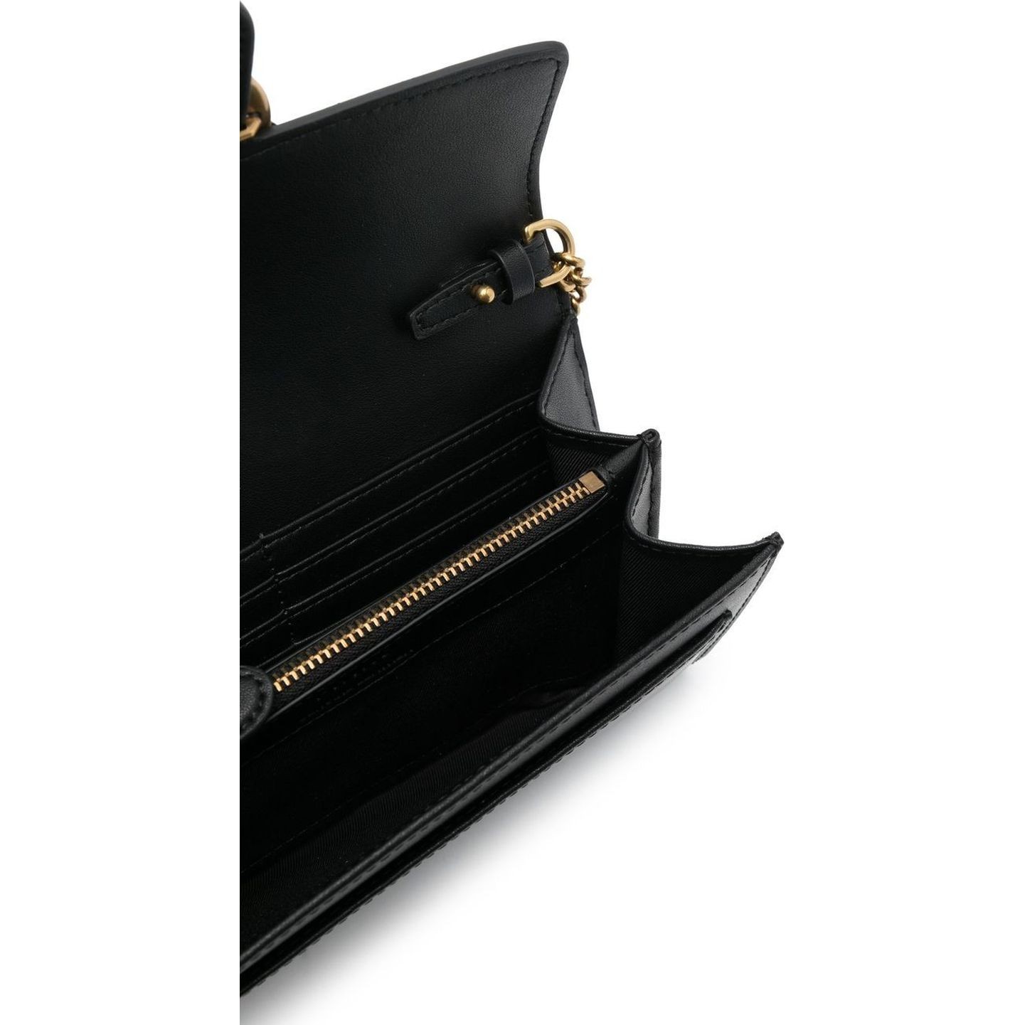 PINKO Rankinė per petį moterims, Juoda, Love mini icon crossbody bag 4