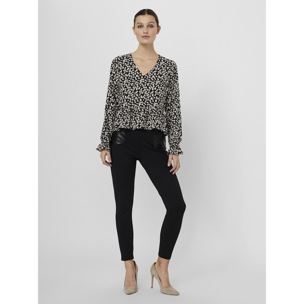 VERO MODA Palaidinės moterims, Juoda, VMSALINA LS CROPPED 4